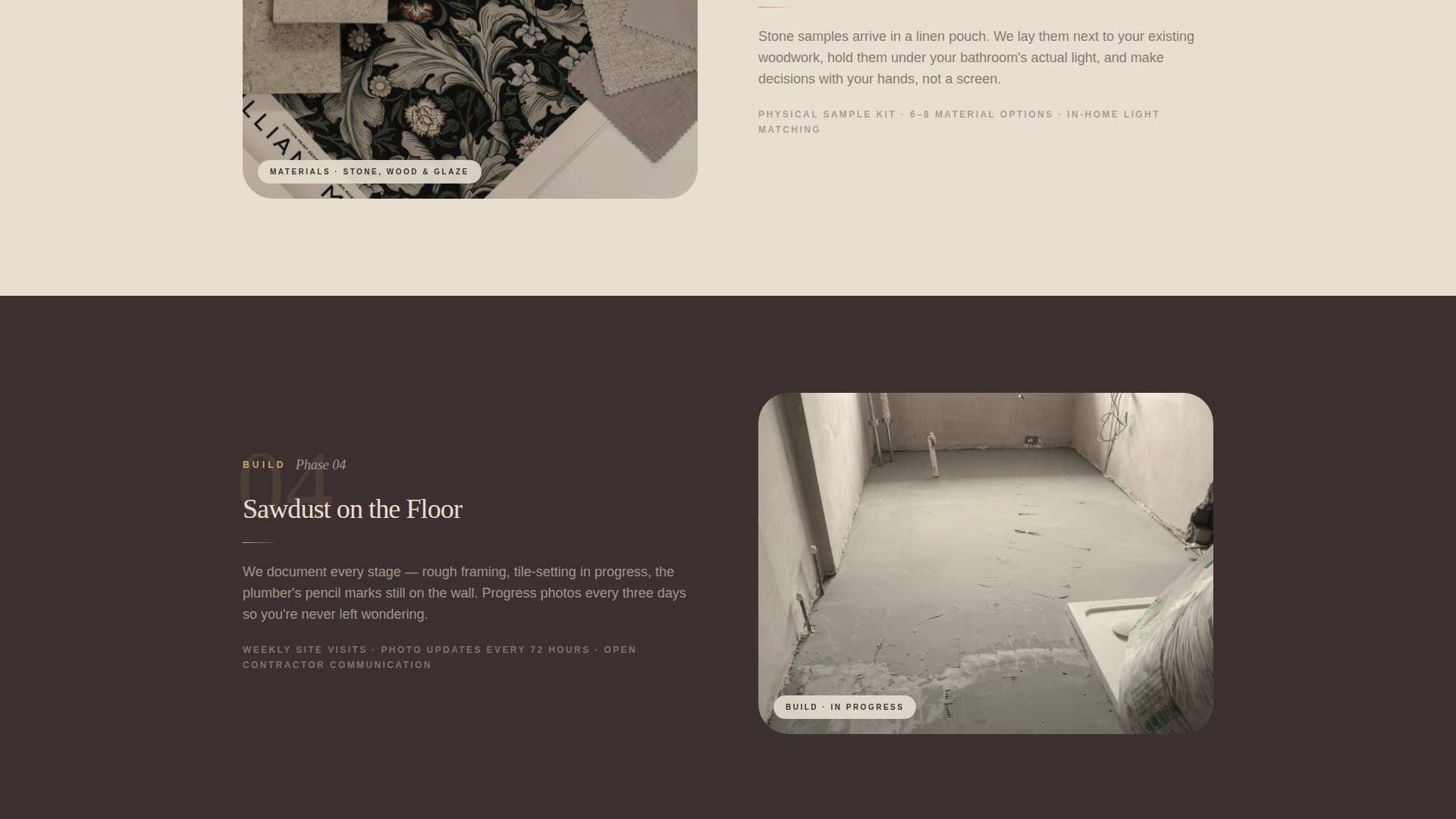 Bathroom Renovation Specialist Booking Website Template