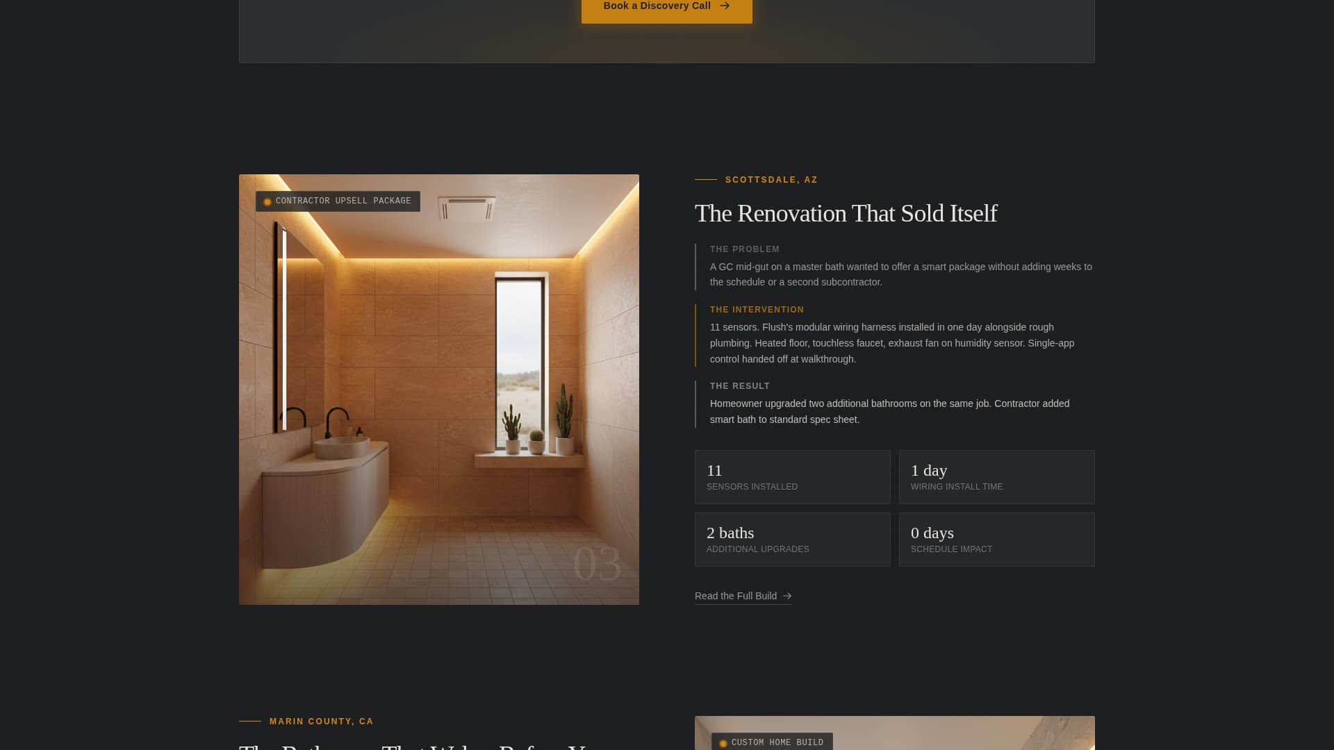 Flush - Smart Bathroom Landing Page Template