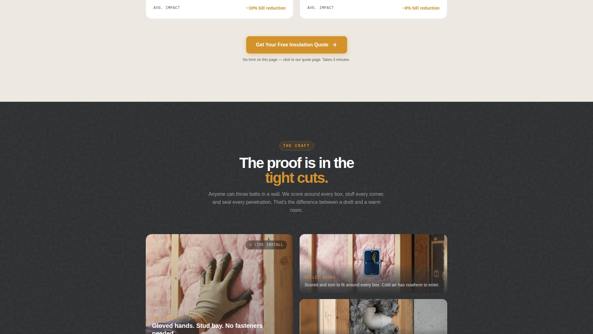 Insulate — Trusted Insulation Contractor Landing Page Template
