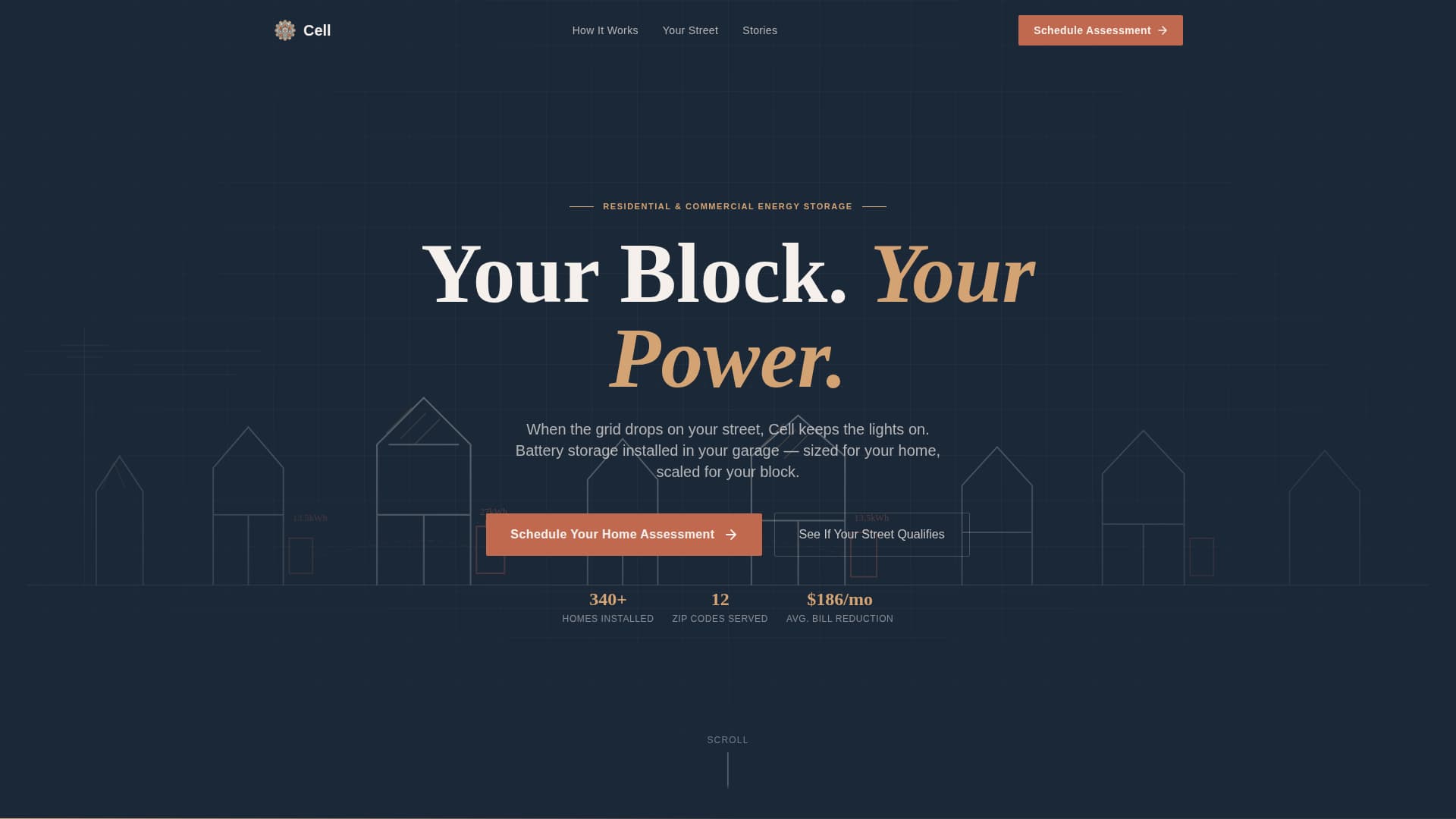Cell - Powerful Energy Storage Landing Page Template