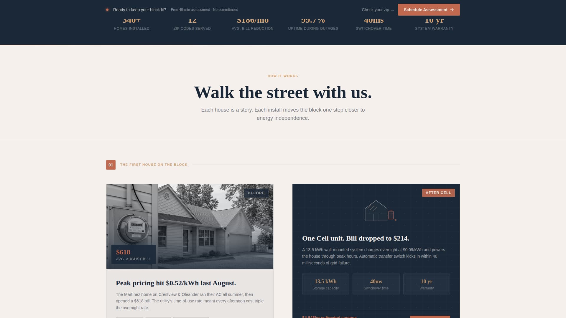 Cell - Powerful Energy Storage Landing Page Template