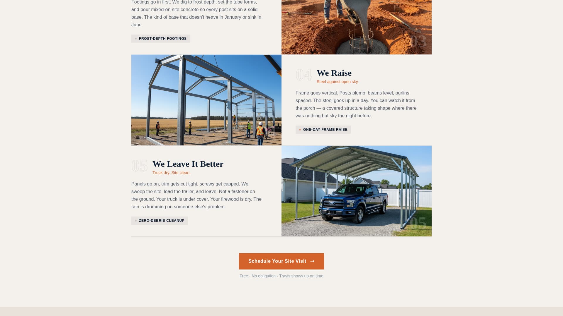 Shelter - Dependable Carport Landing Page Template