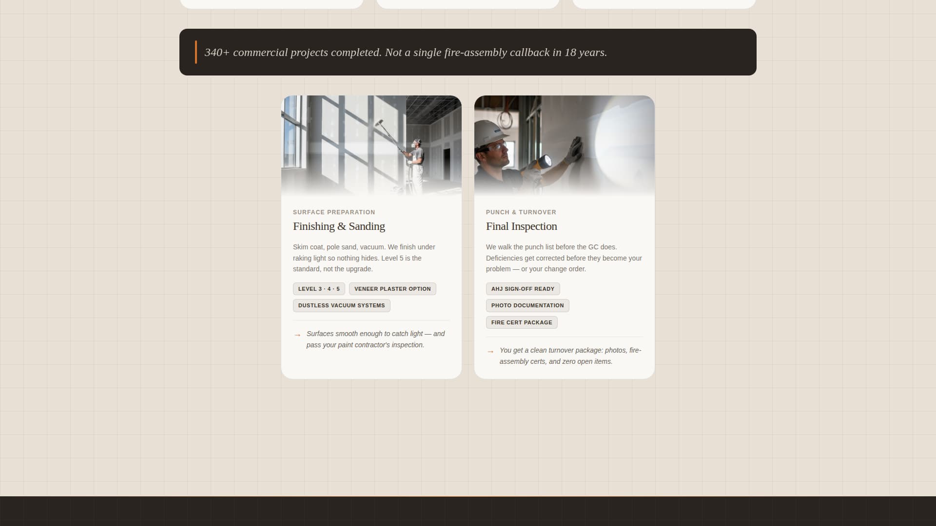 Studcrew - Precision Commercial Landing Page Template