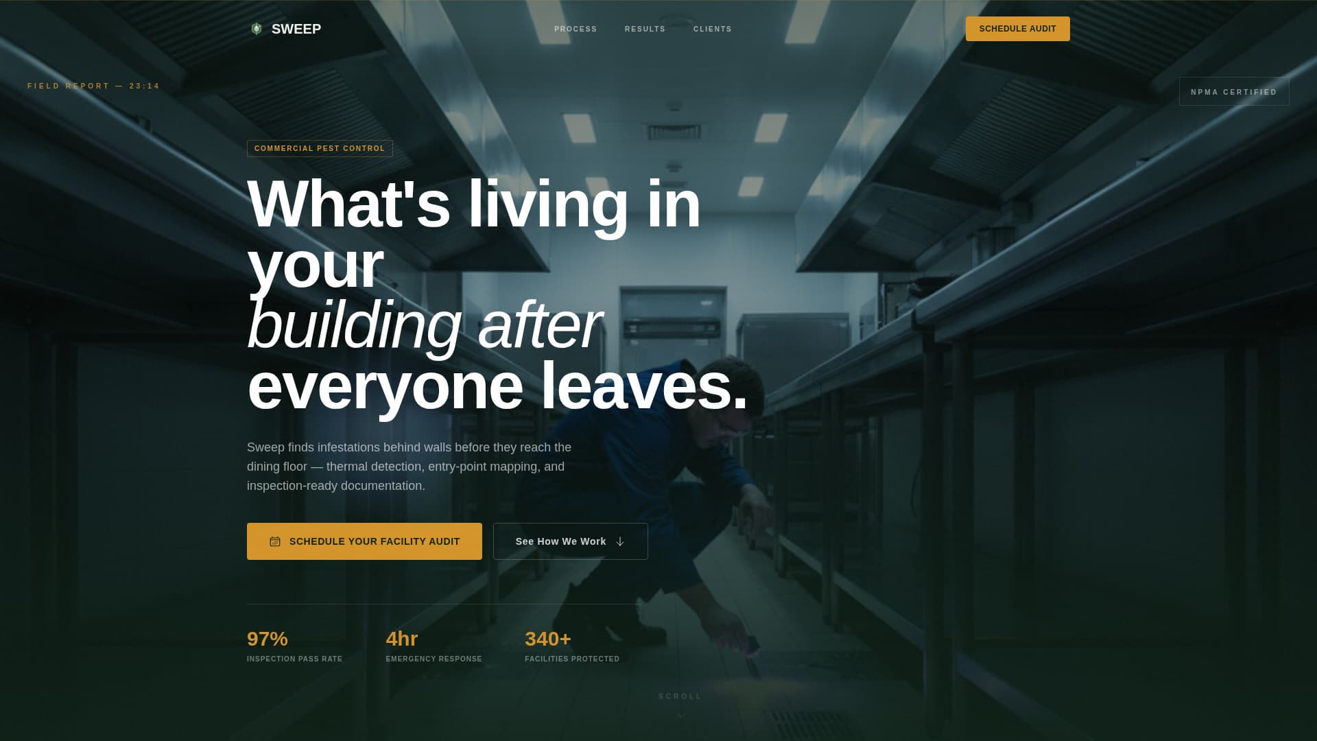 Commercial Pest Control Website Template for Facility Managers