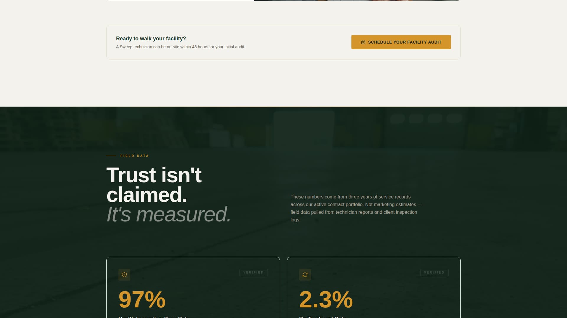 Commercial Pest Control Website Template for Facility Managers