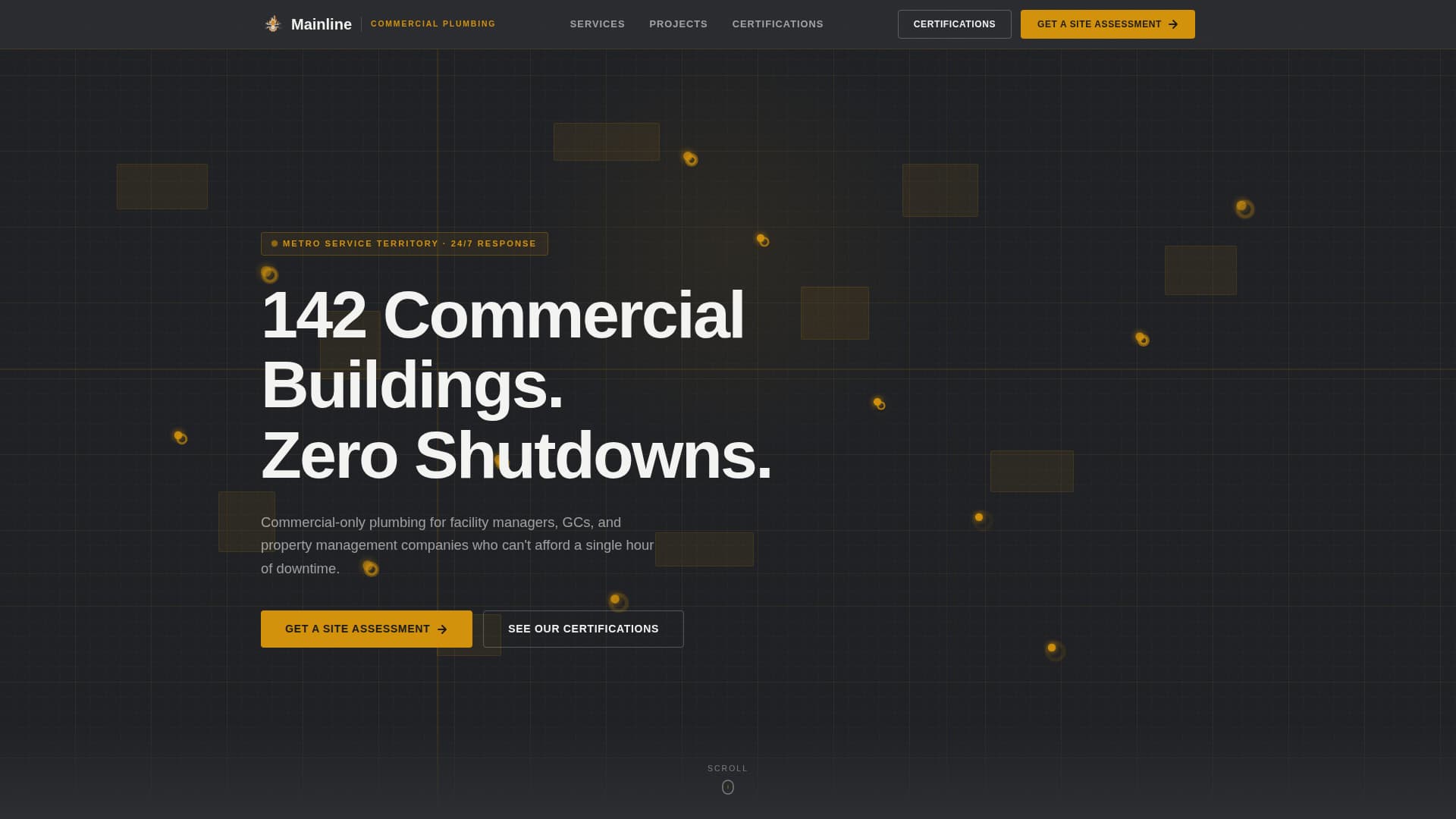 Mainline - Precision Commercialplumber Landing Page Template