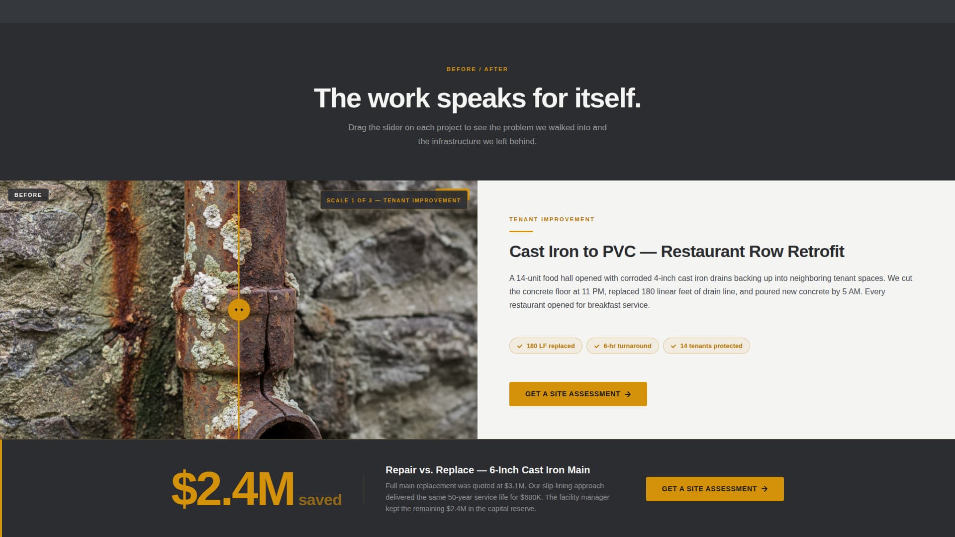 Mainline - Precision Commercialplumber Landing Page Template