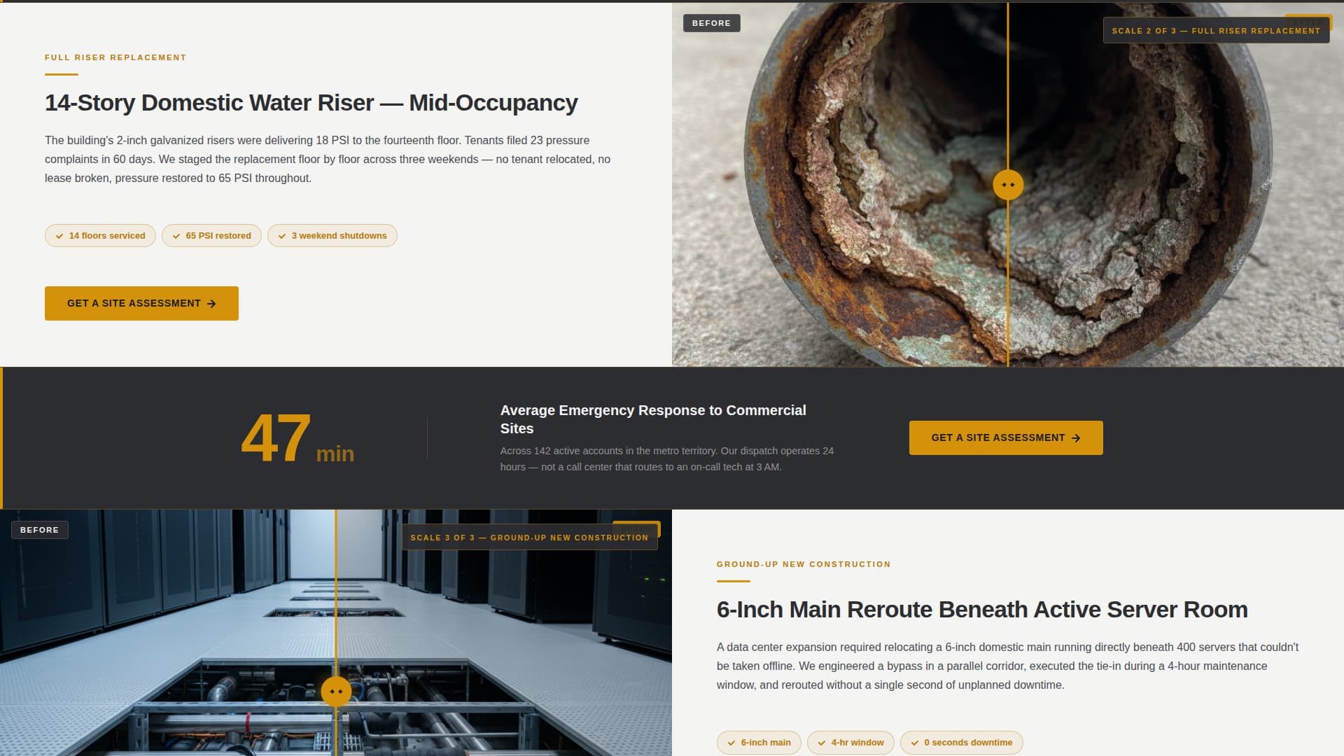 Mainline - Precision Commercialplumber Landing Page Template