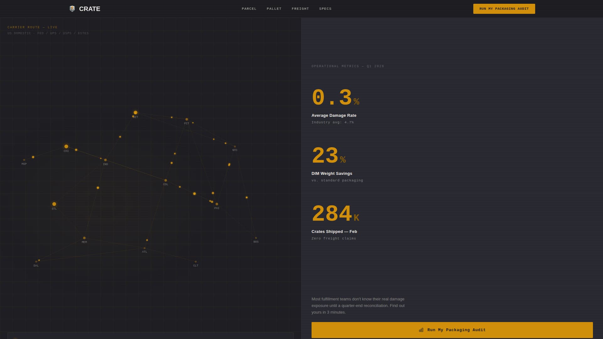 E-Commerce Parcel Logistics Specialist Professional Website Template