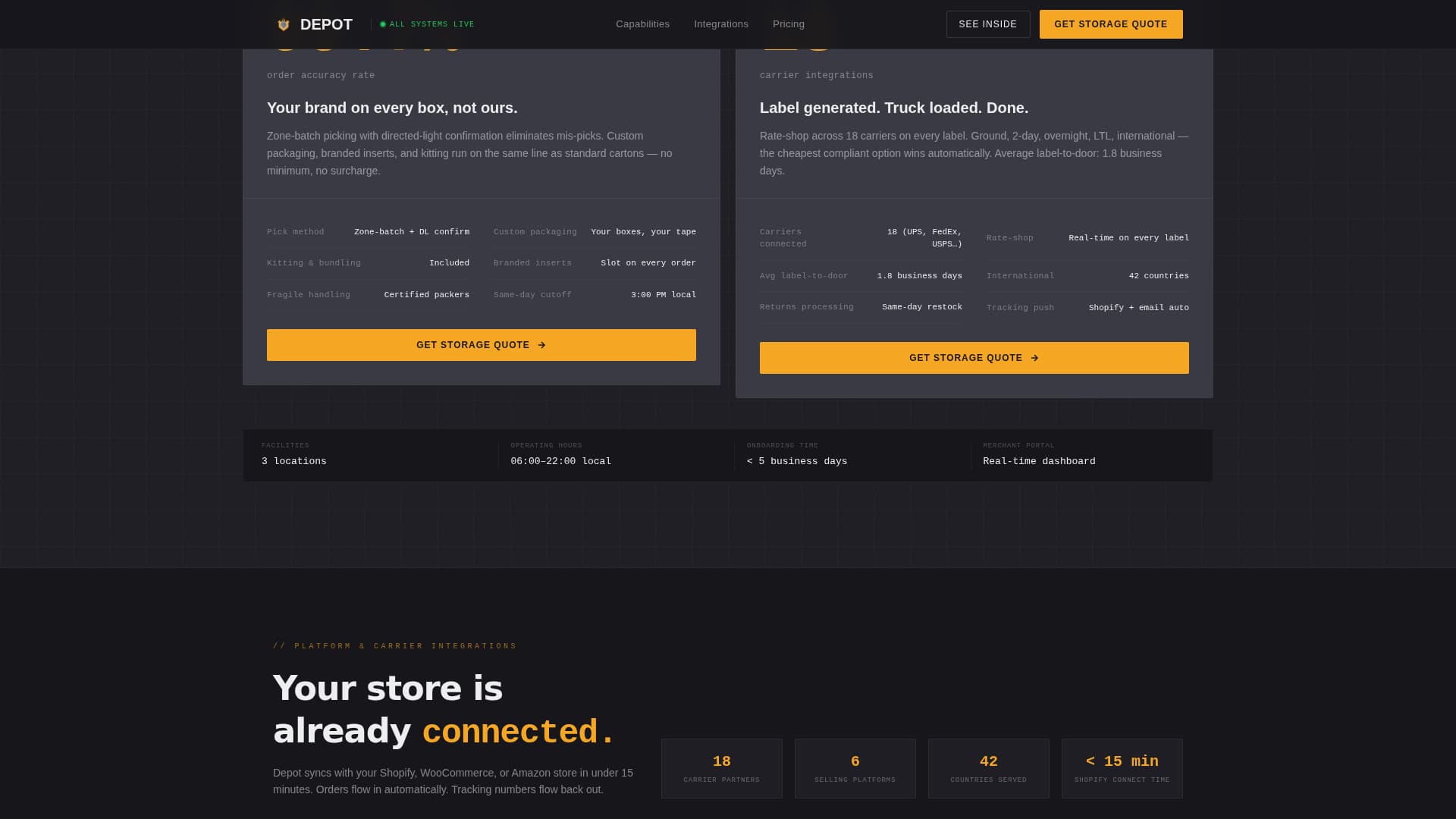 E-Commerce Parcel Logistics Professional Website Template