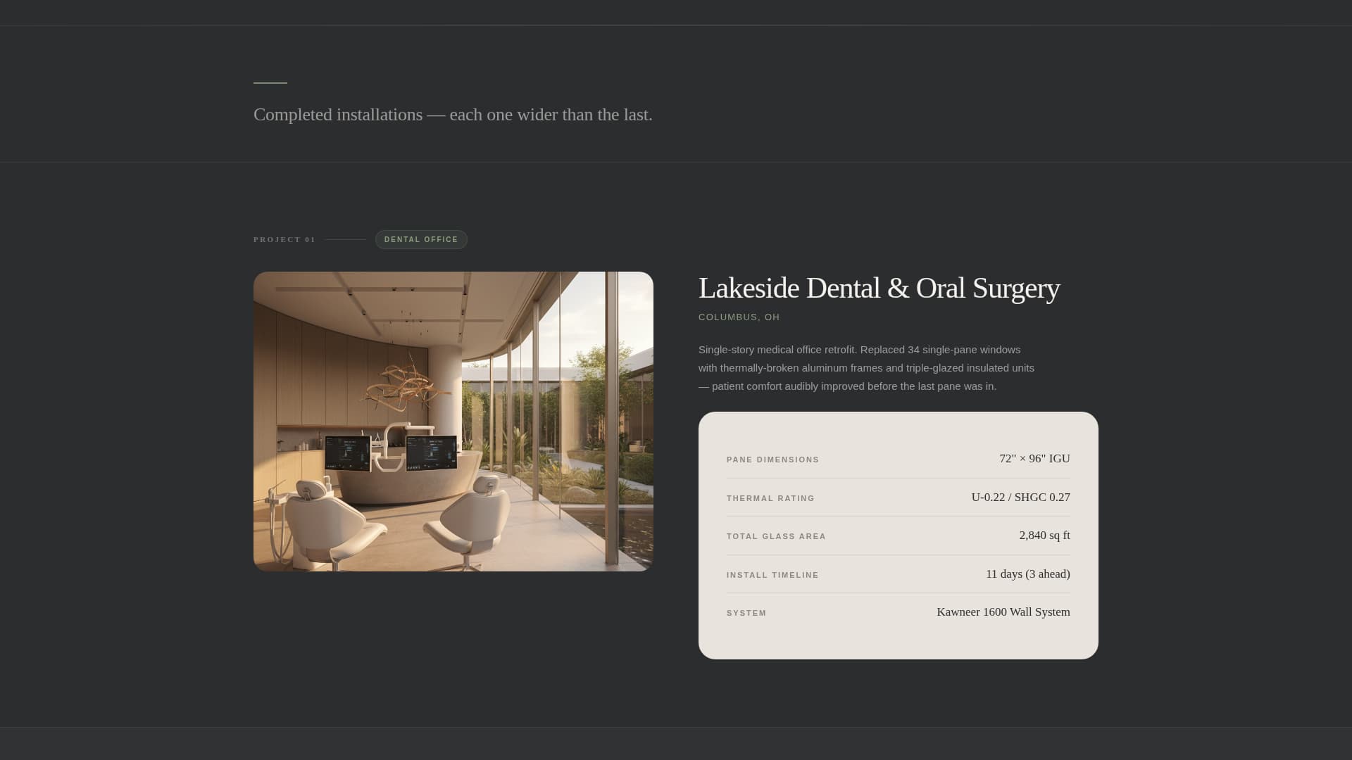 Glaze - Precision Glazing Landing Page Template