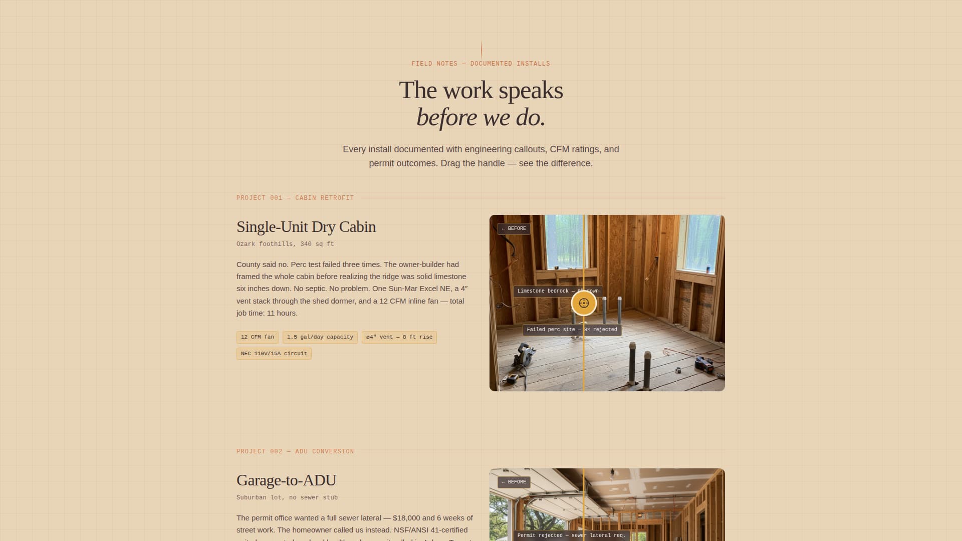 Compost - Precision Installation Landing Page Template