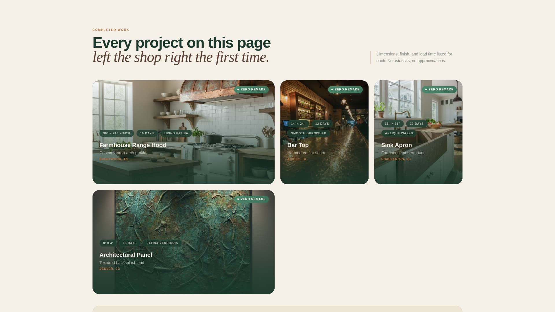 Patina - Guaranteed Copper Landing Page Template