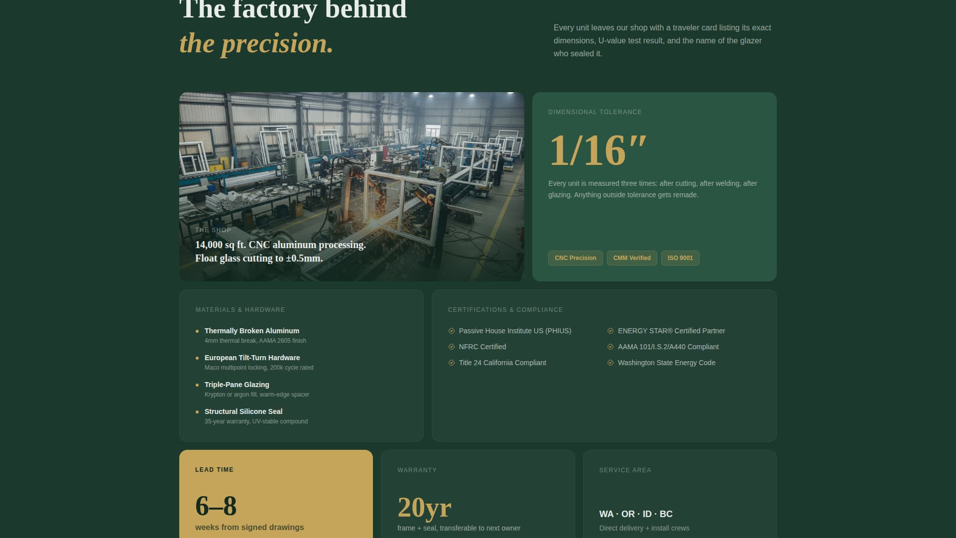 Sash - Precision Window Landing Page Template