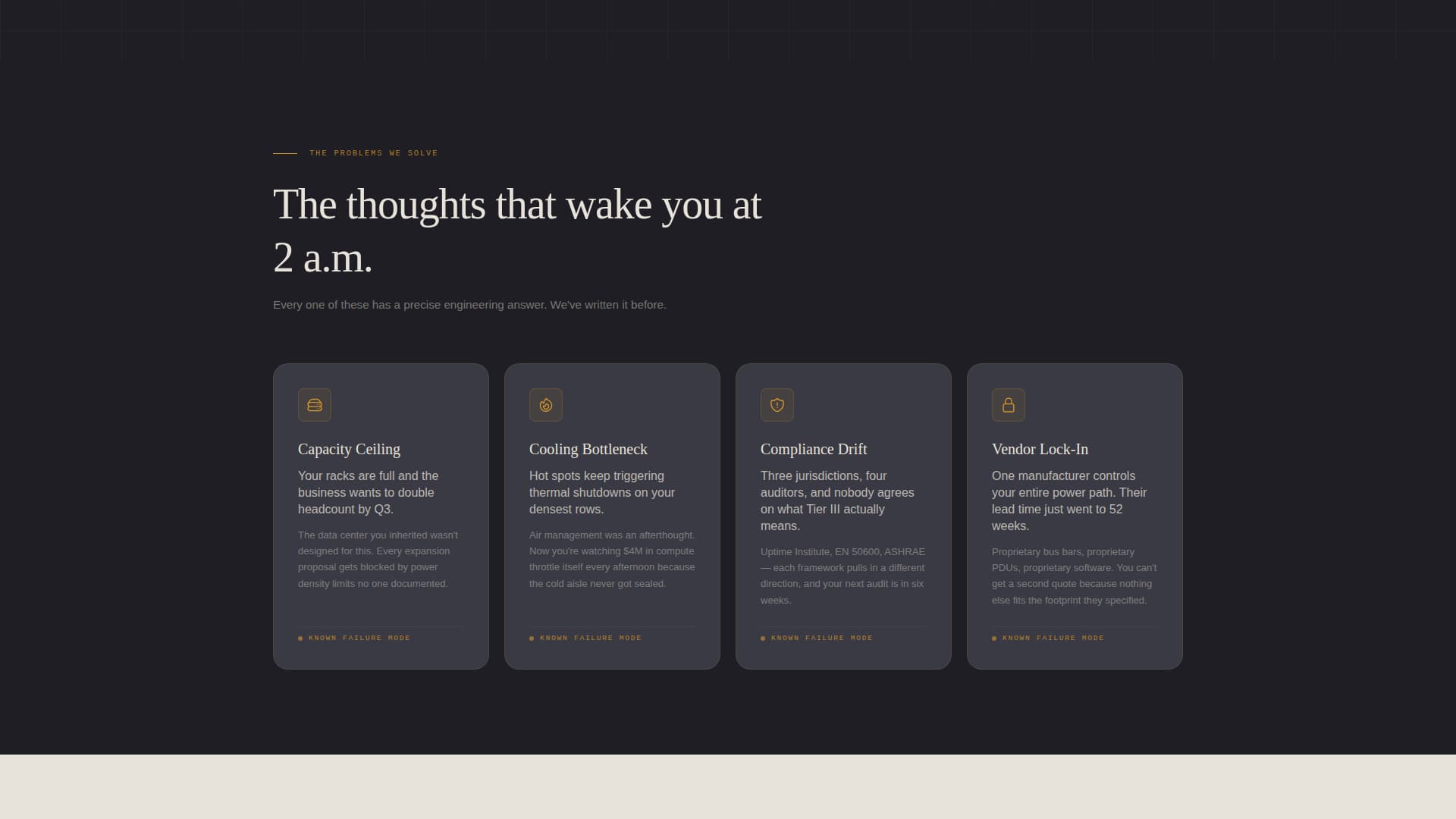 Rack — Expert Infrastructure Hosting Landing Page Template