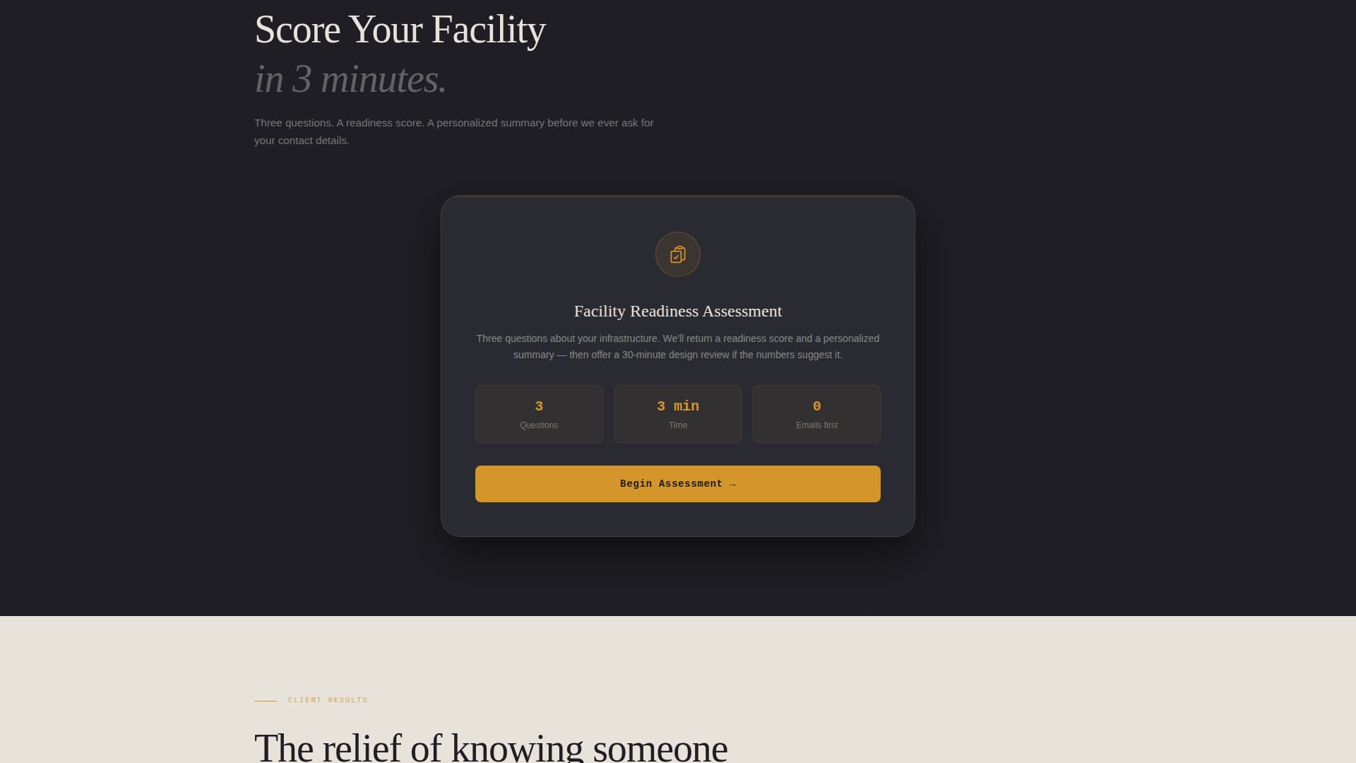 Rack — Expert Infrastructure Hosting Landing Page Template
