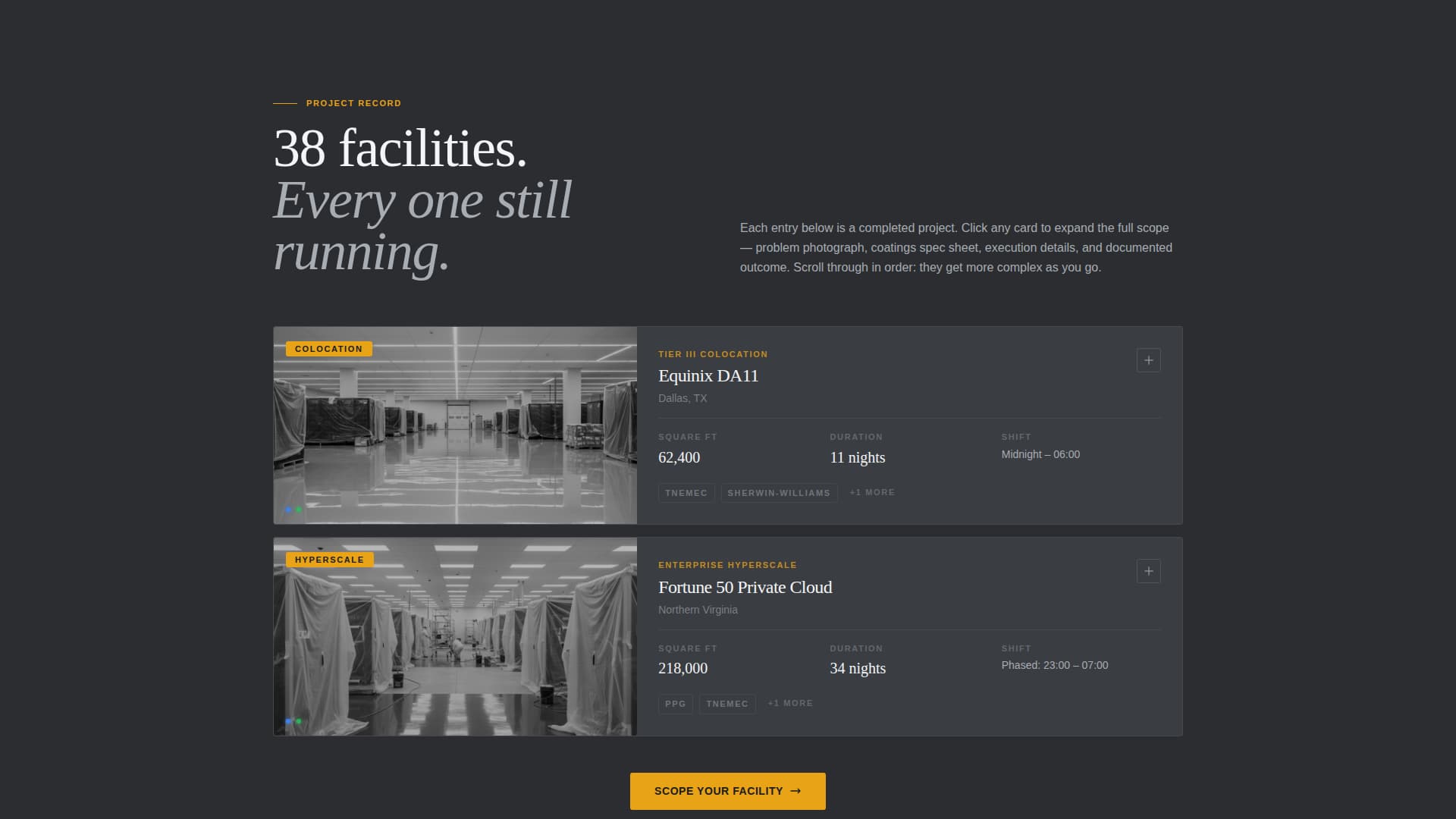 Coat - Industrial Datacenter Landing Page Template