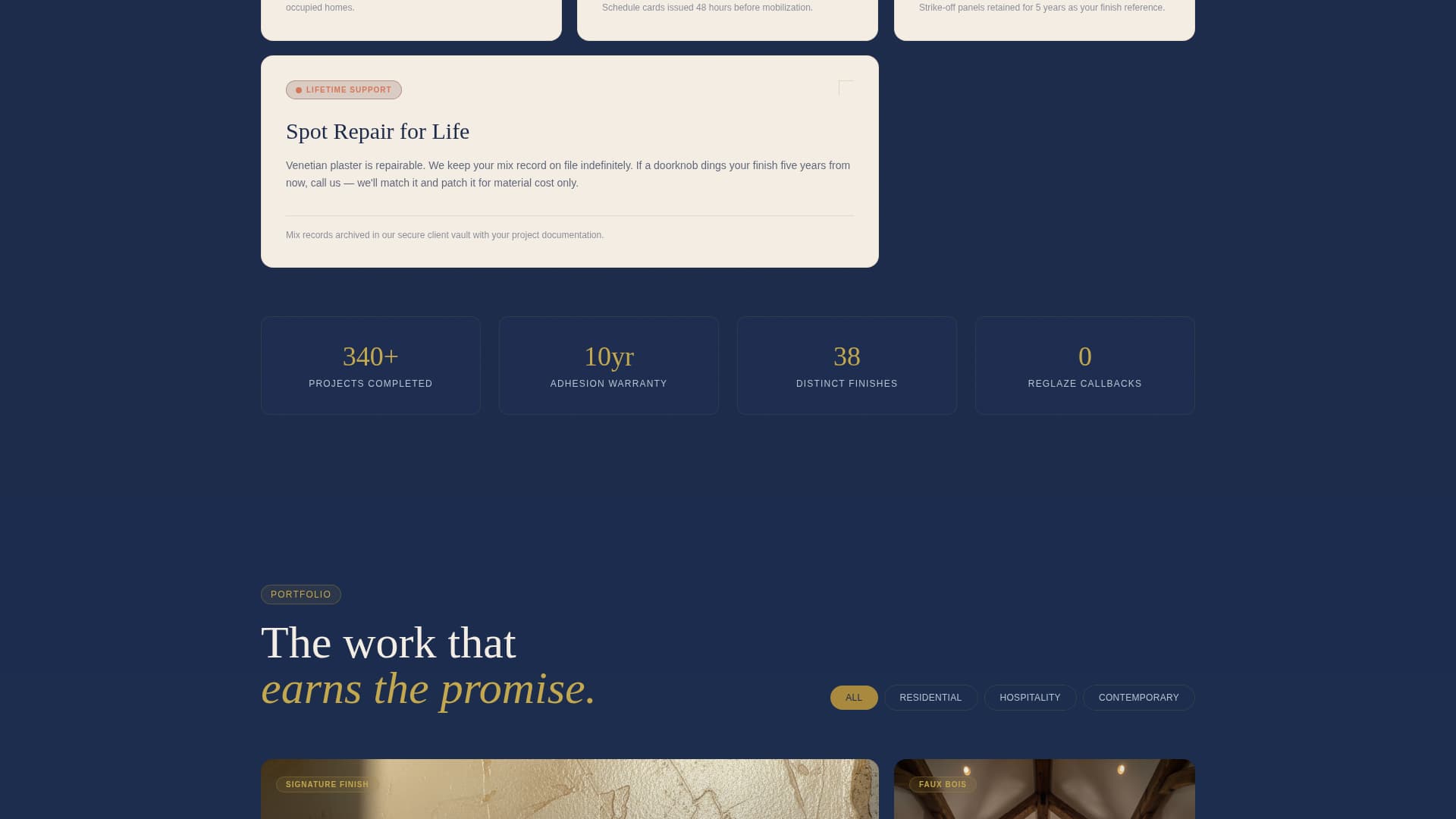 Glaze - Artisan Fauxfinish Landing Page Template