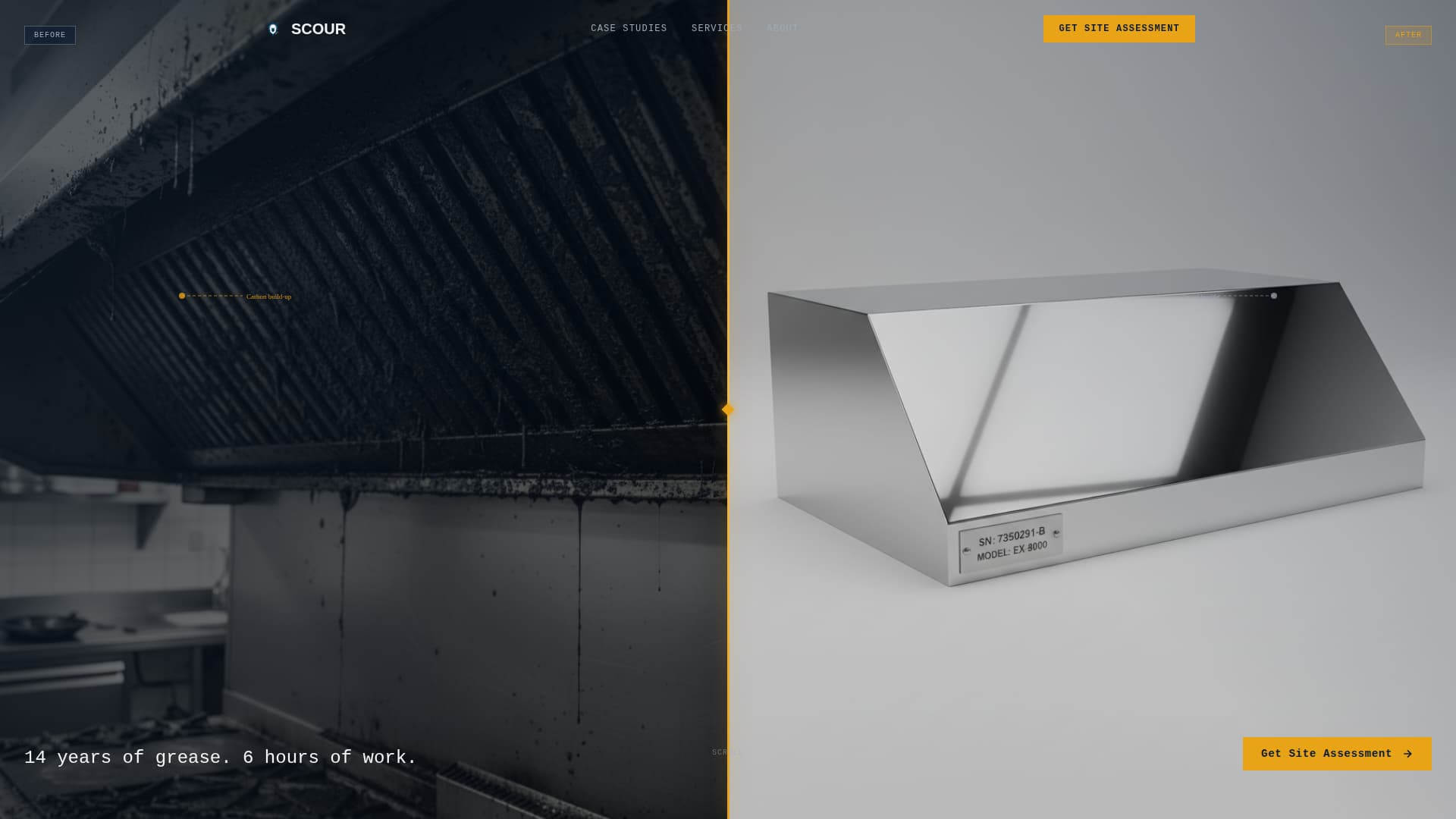 Scour - Precision Deepcleaning Landing Page Template