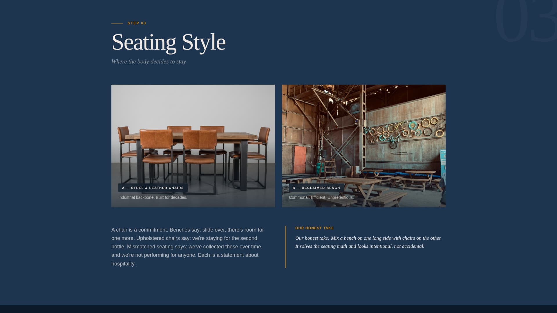 Gather - Industrial Diningroom Landing Page Template