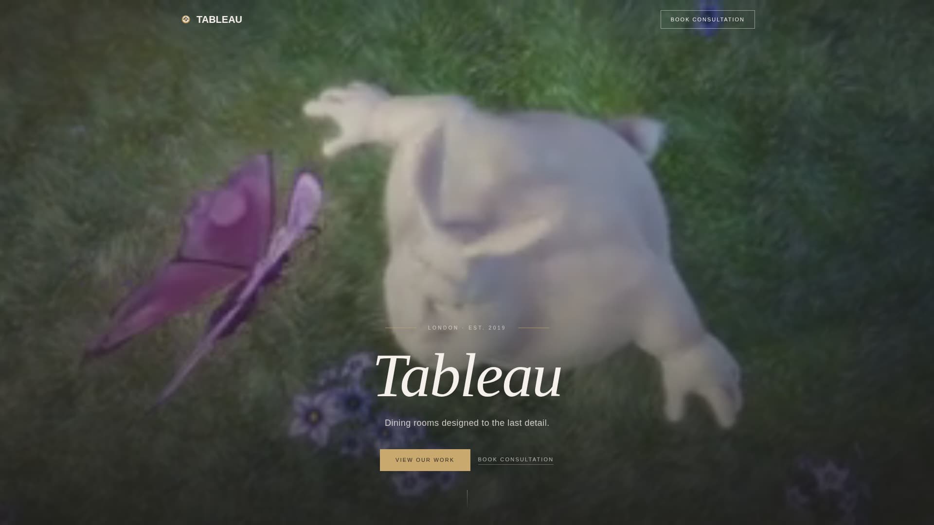 Tableau - Precision Dining Landing Page Template