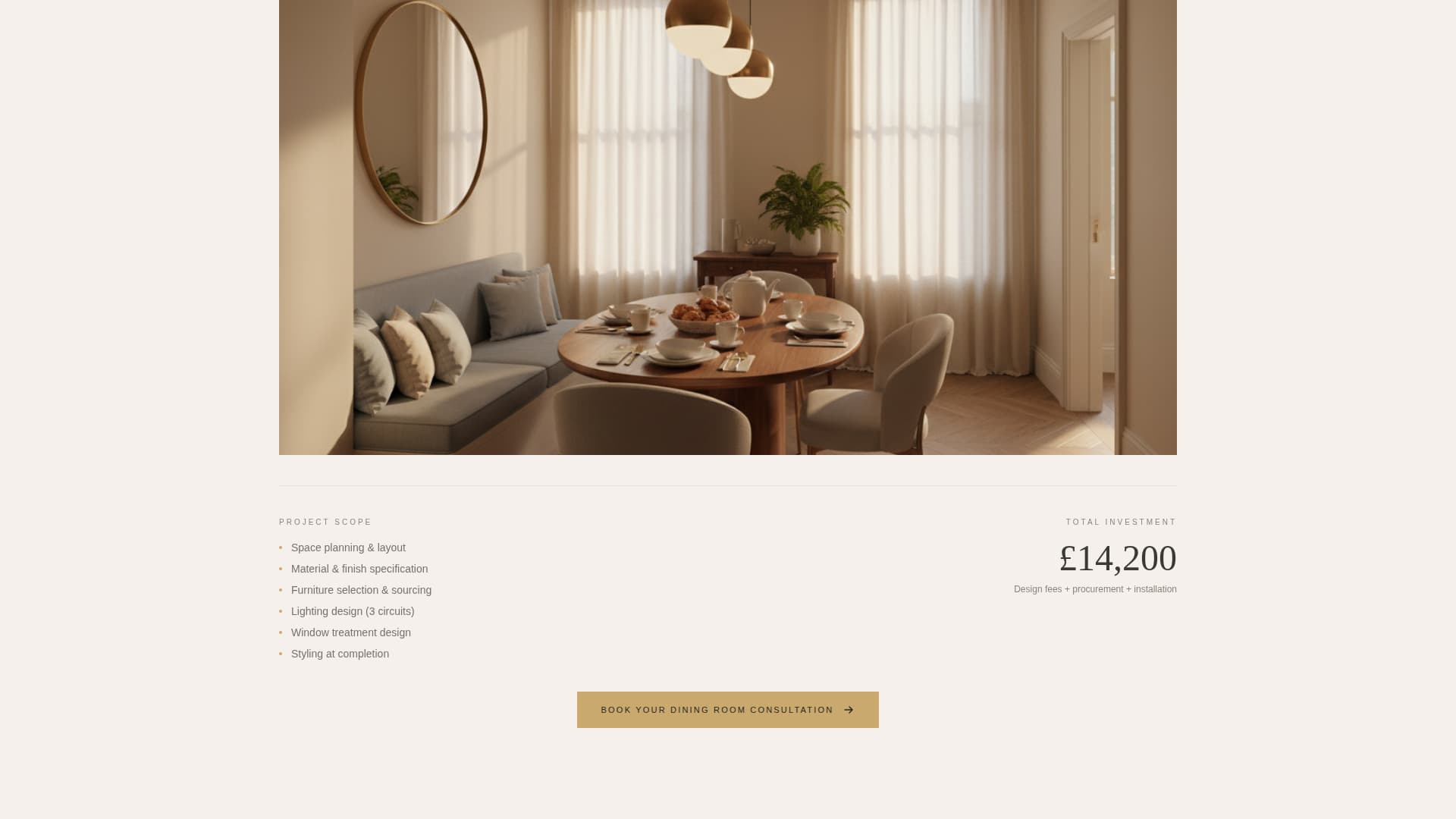 Tableau - Precision Dining Landing Page Template
