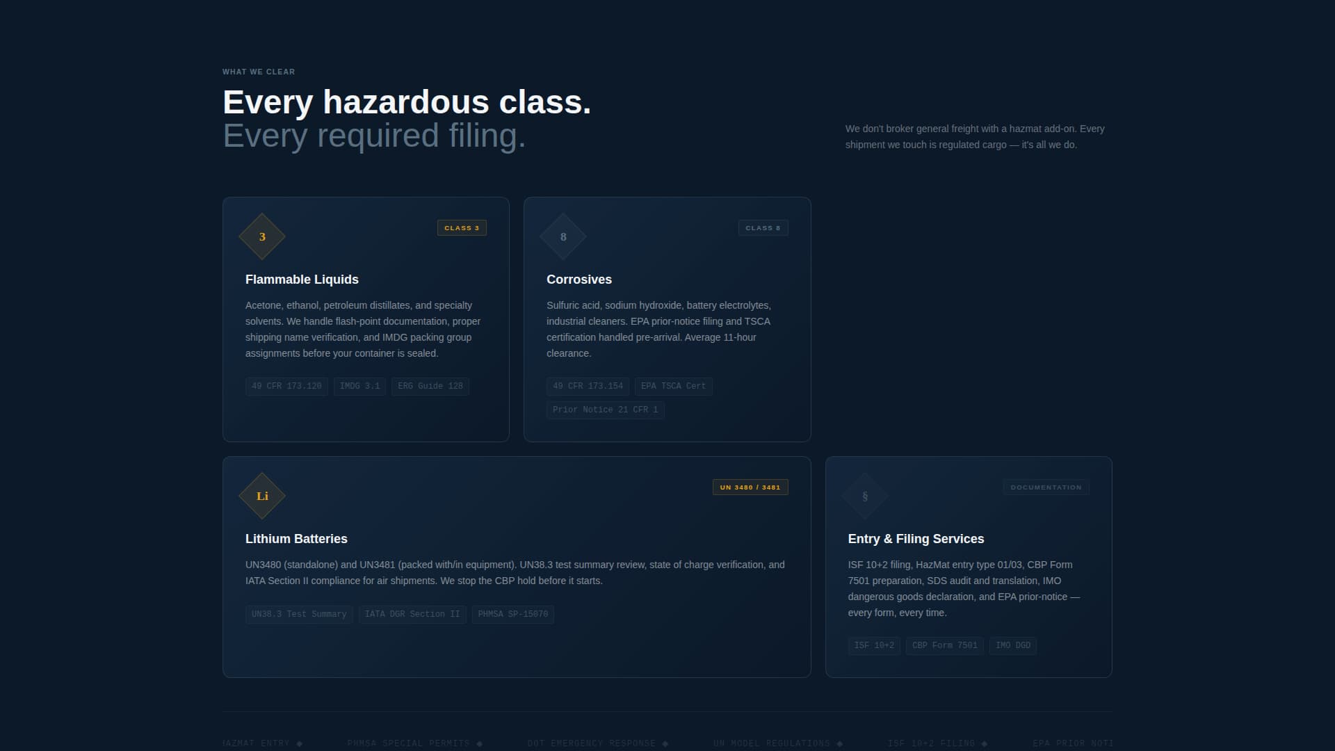 Clearance - Authoritative Hazmat Landing Page Template