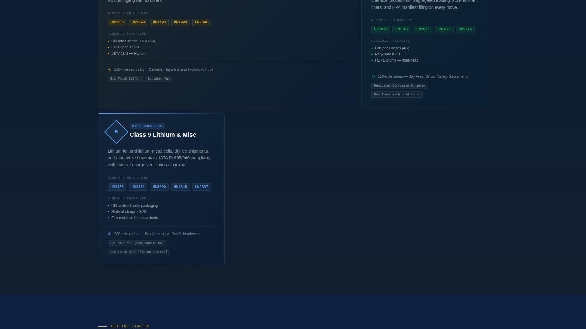 Dispatch - Compliant Hazmat Landing Page Template