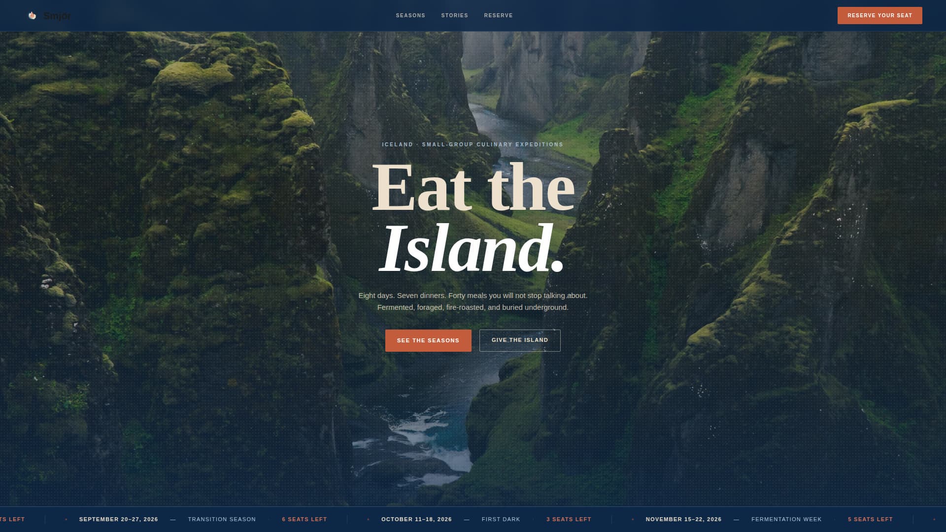 Iceland Travel Booking Website Template