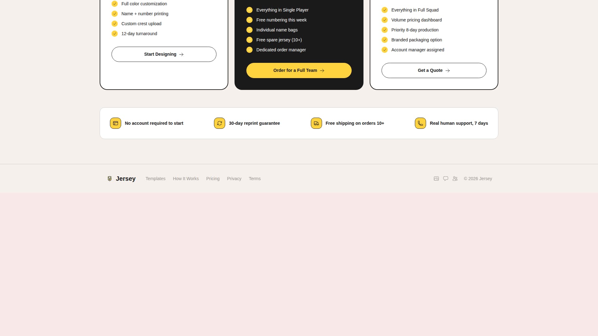 Jersey - Bold Sportsjersey Landing Page Template