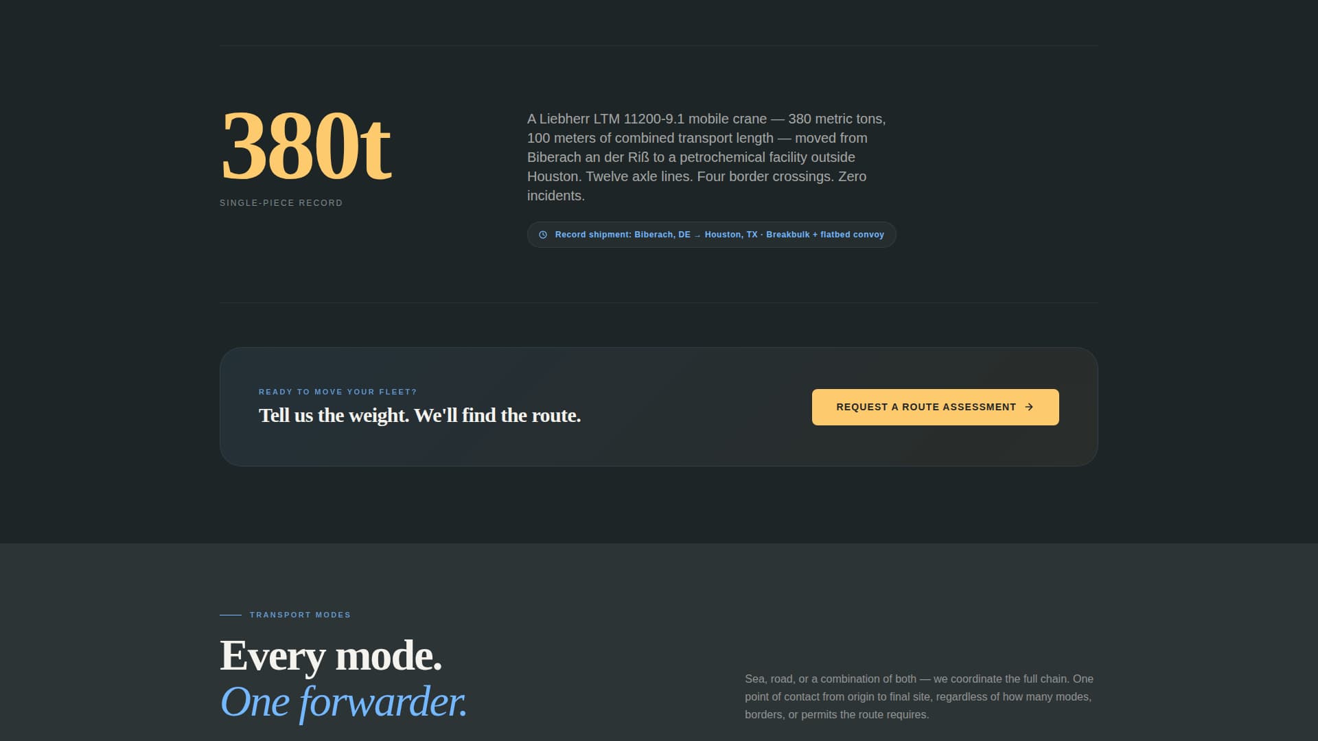 Haul - Reliable Heavyequipment Landing Page Template