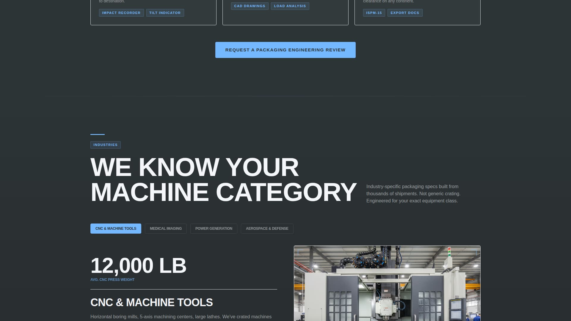 Machinecrate - Precision Heavyequipment Landing Page Template