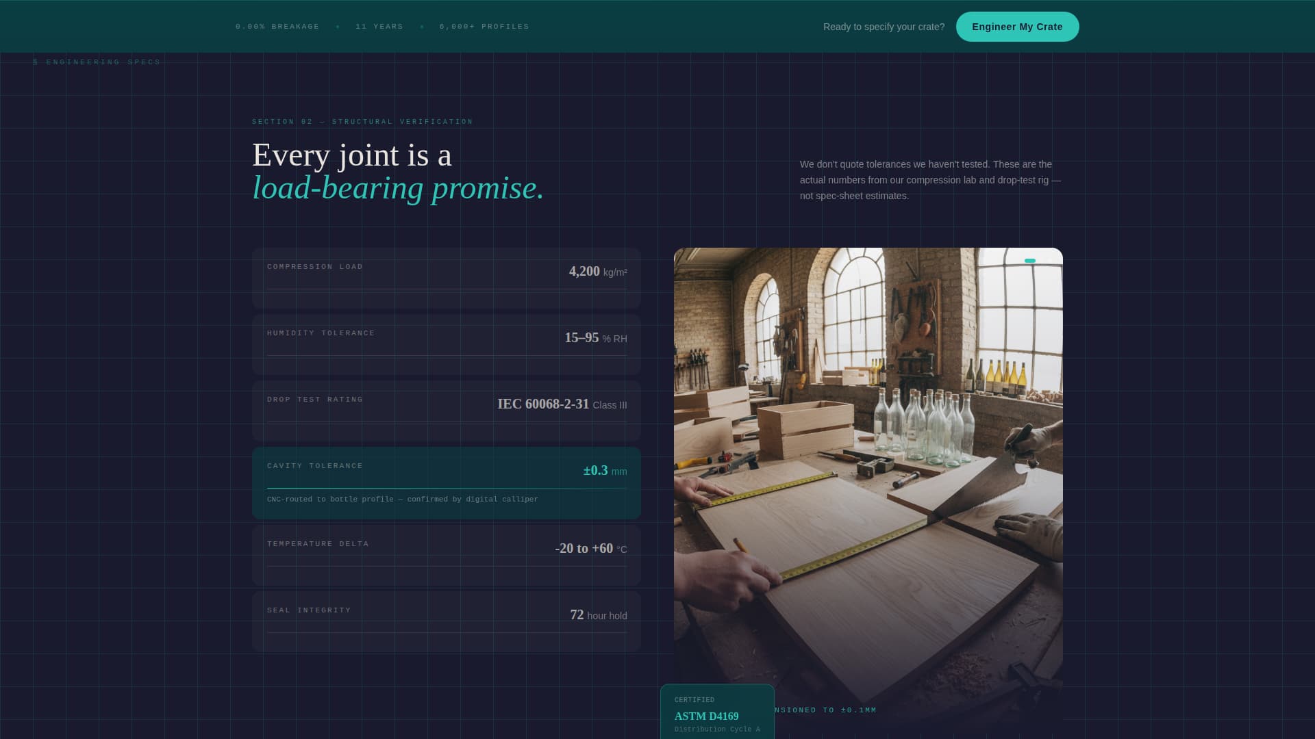 Crate - Precision Winespirits Landing Page Template