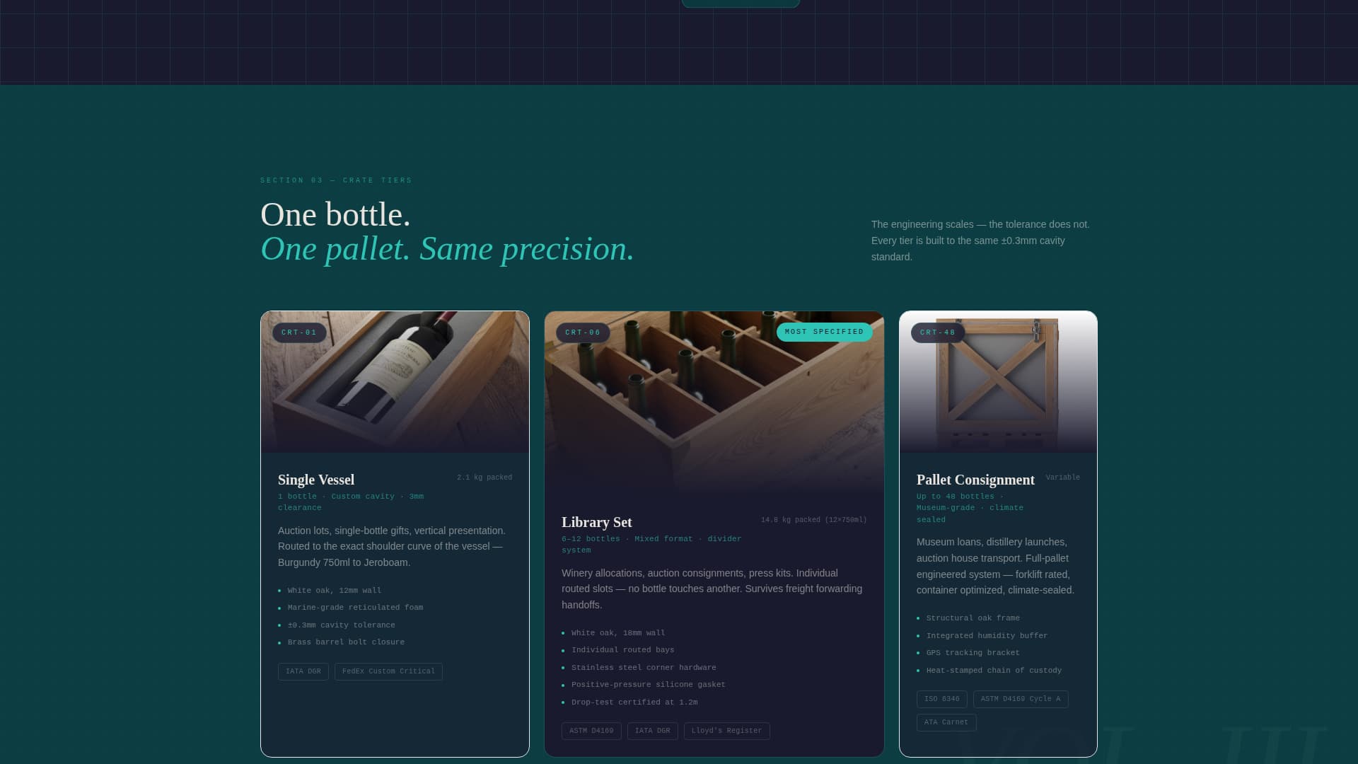 Crate - Precision Winespirits Landing Page Template