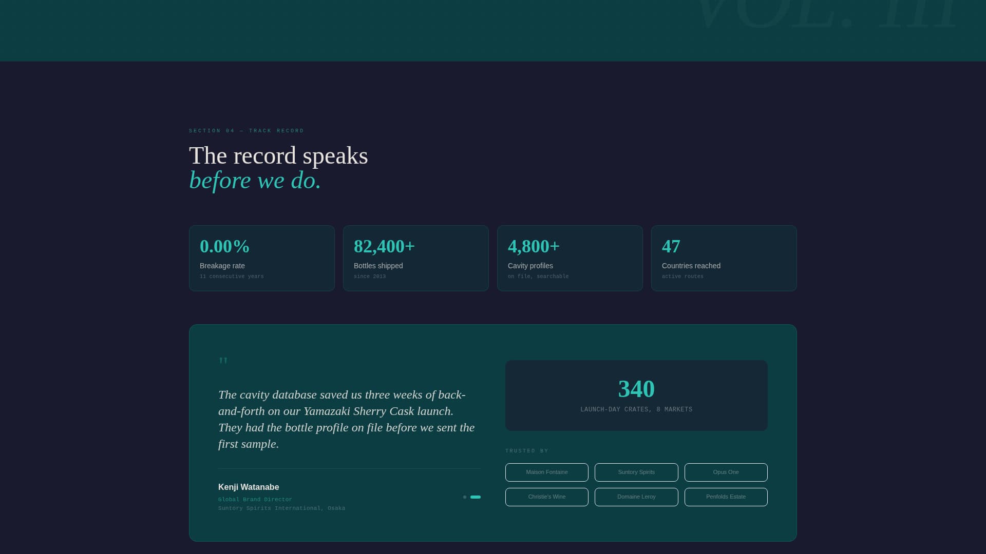Crate - Precision Winespirits Landing Page Template