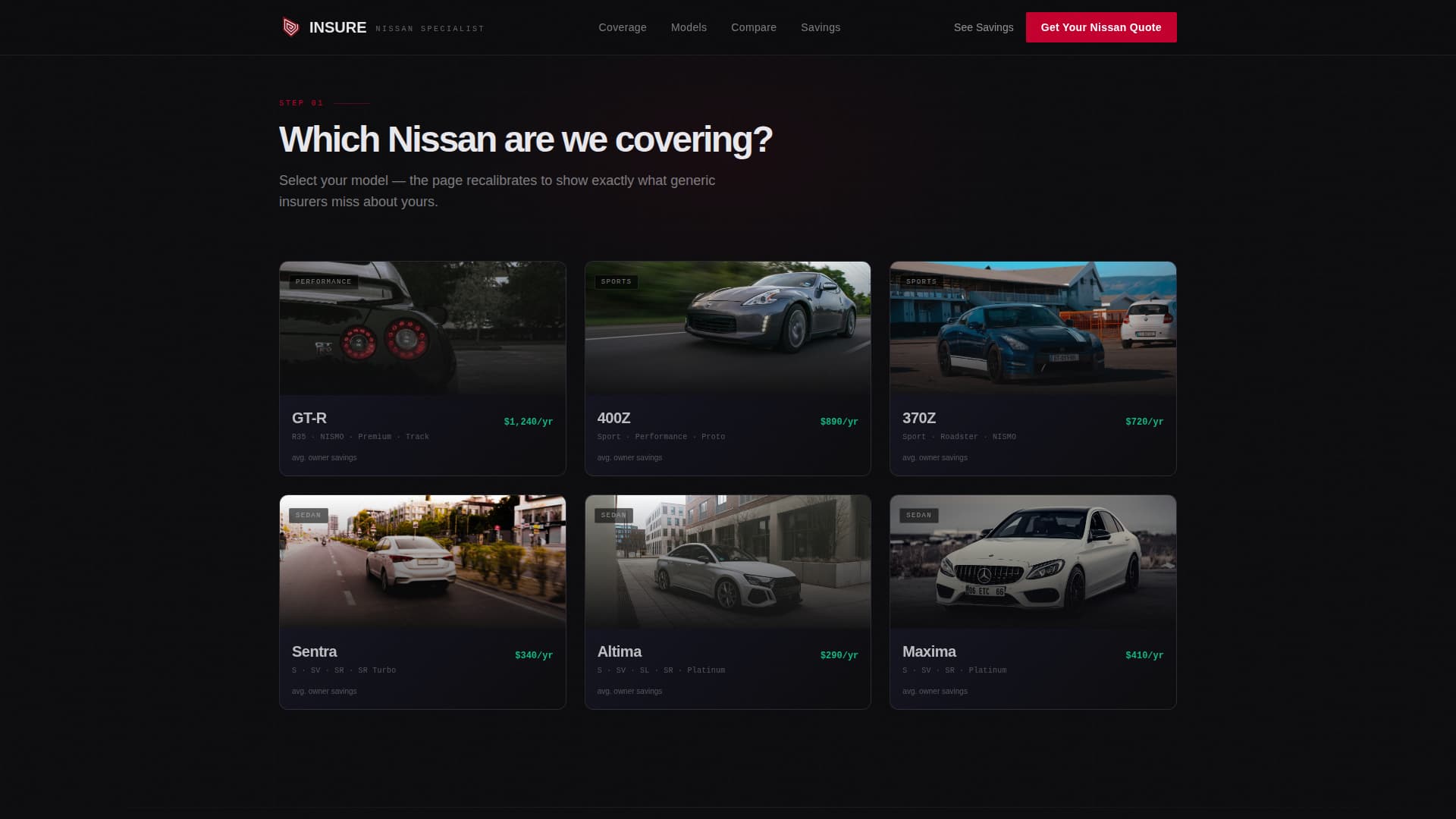Car Dealership Specialist Professional Website Template