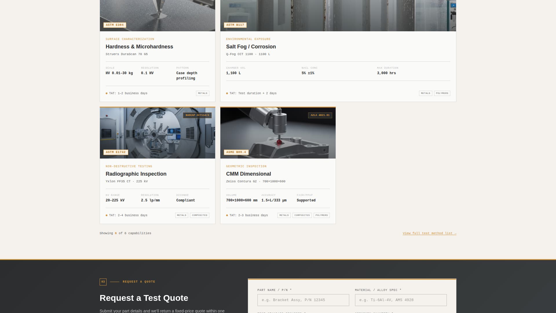 Certify - Precision Aerospacetesting Landing Page Template
