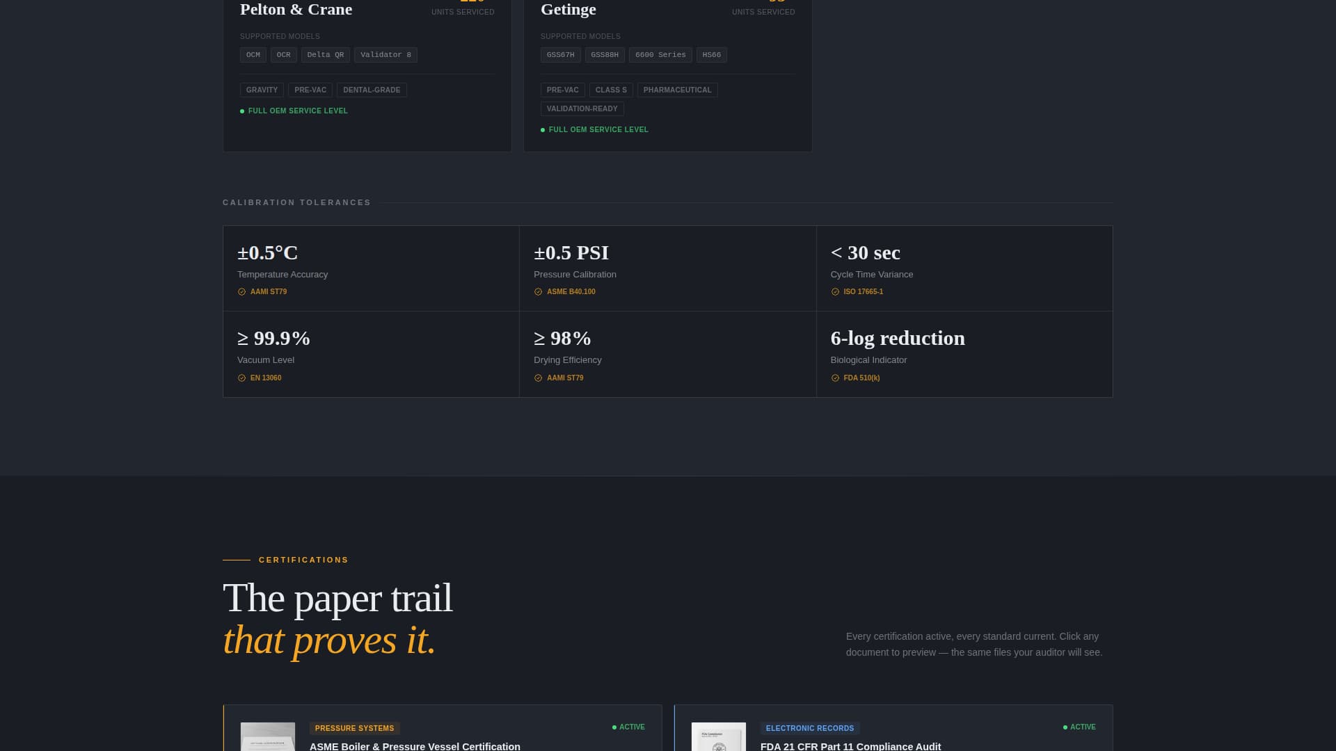 Sterilize - Precision Autoclave Landing Page Template