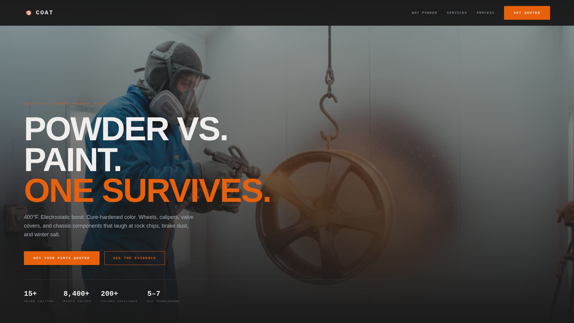 Coat - Industrial Automotive Landing Page Template
