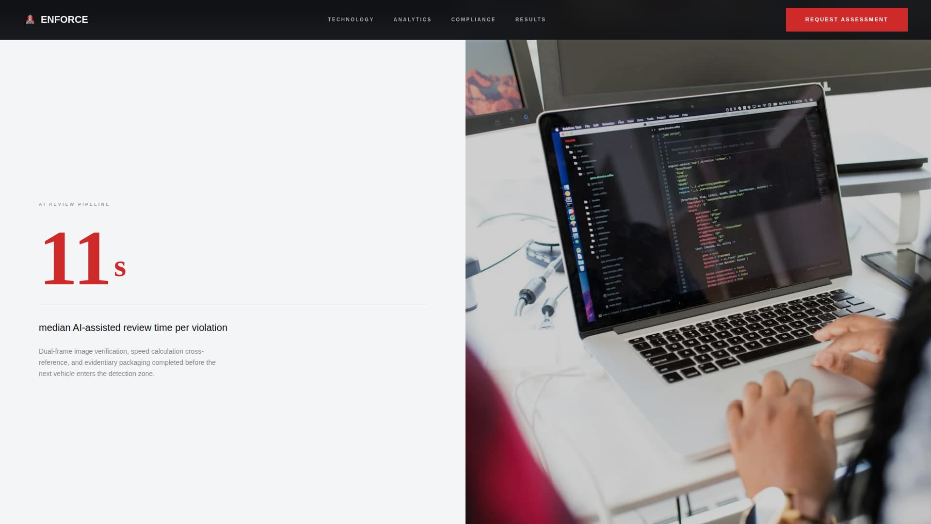 Enforce - Precision Traffic Landing Page Template