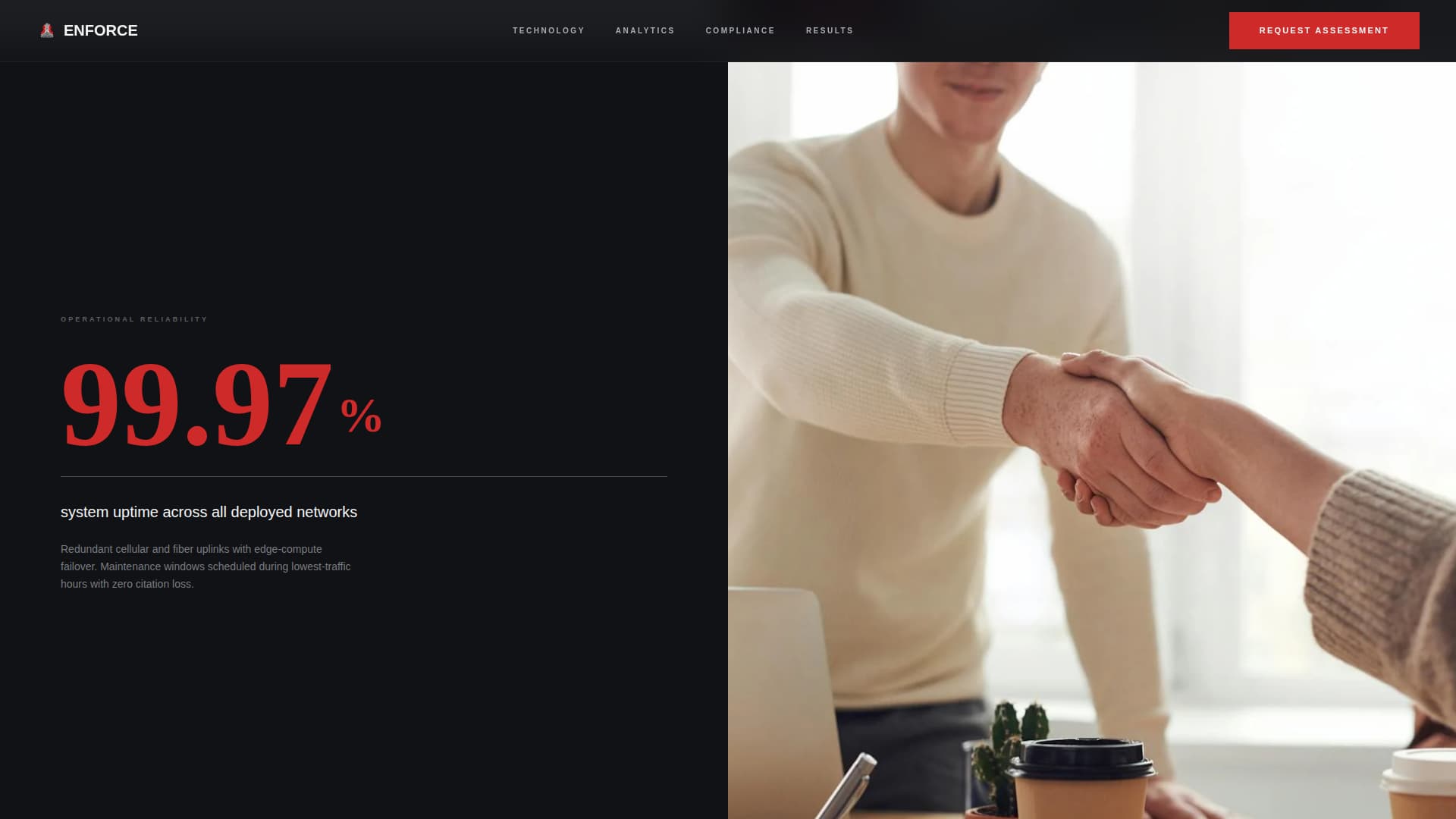 Enforce - Precision Traffic Landing Page Template