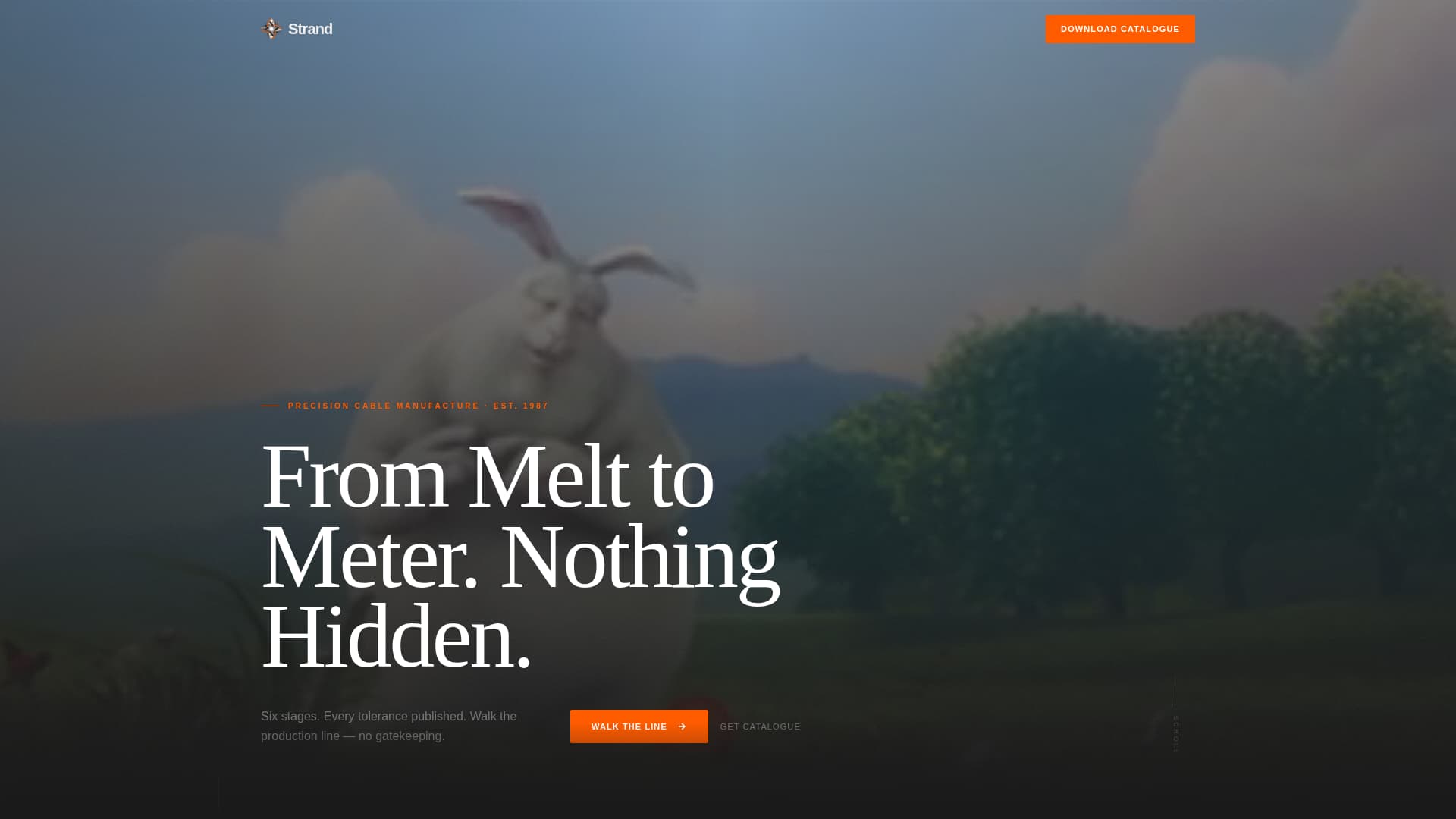 Strand - Industrial Wiremanufacturer Landing Page Template