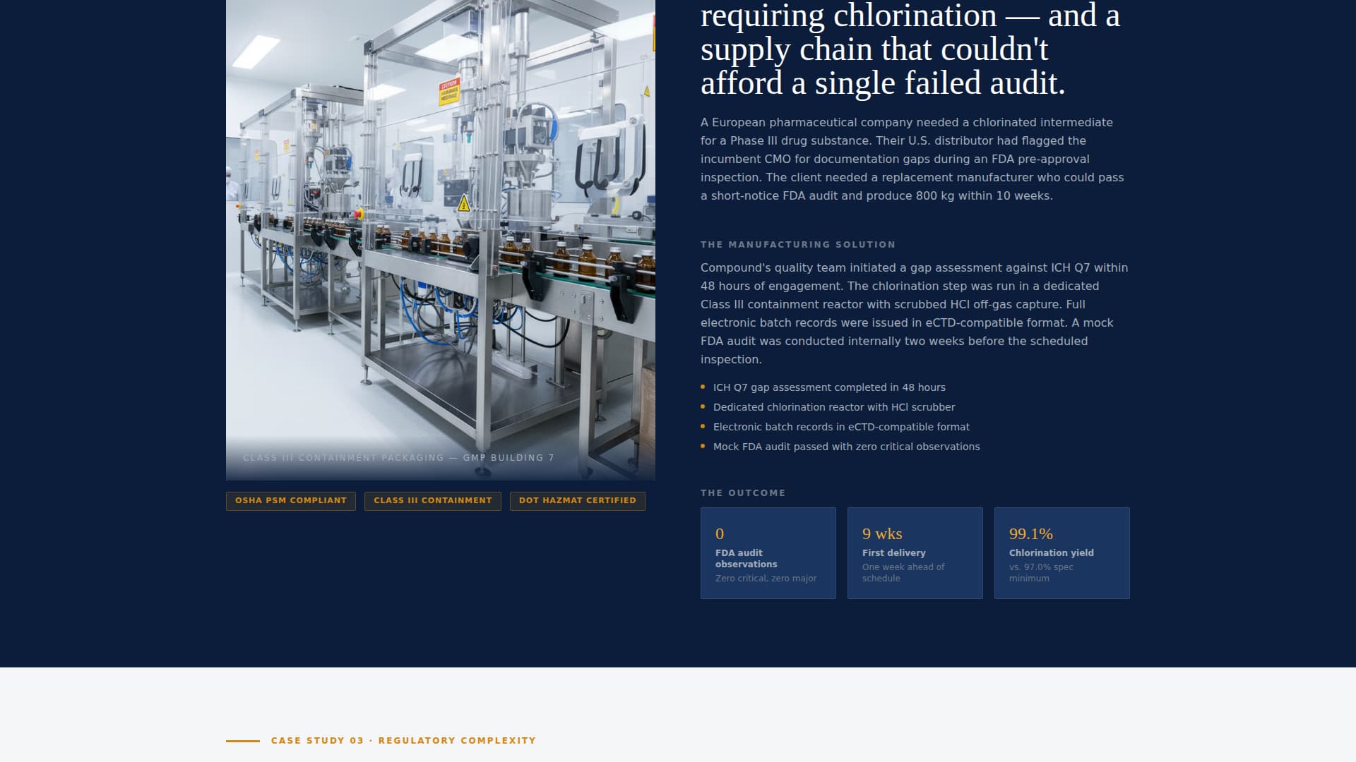 Compound - Precision Chemical Landing Page Template