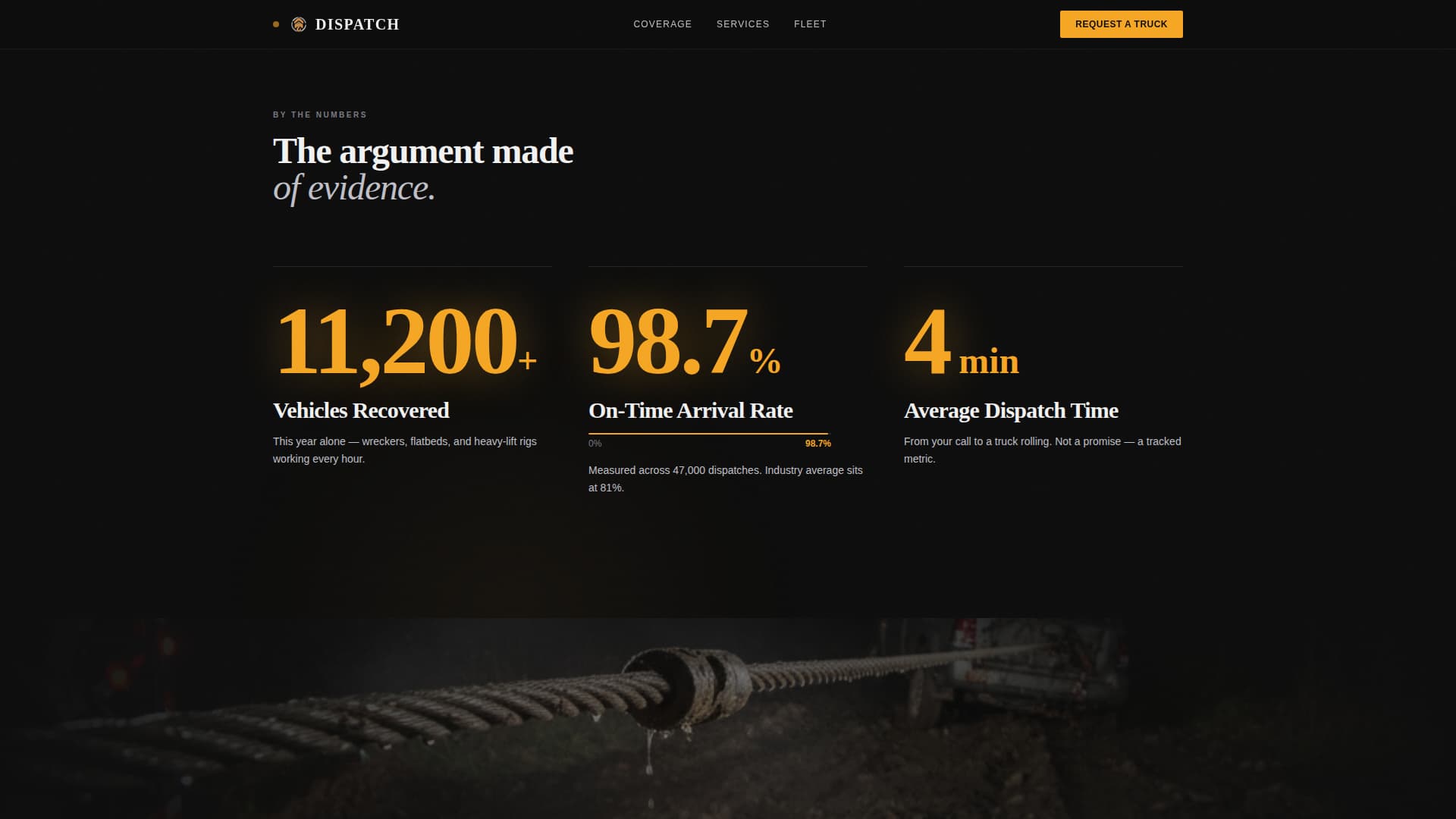 Towing & Roadside Assistance Professional Website Template