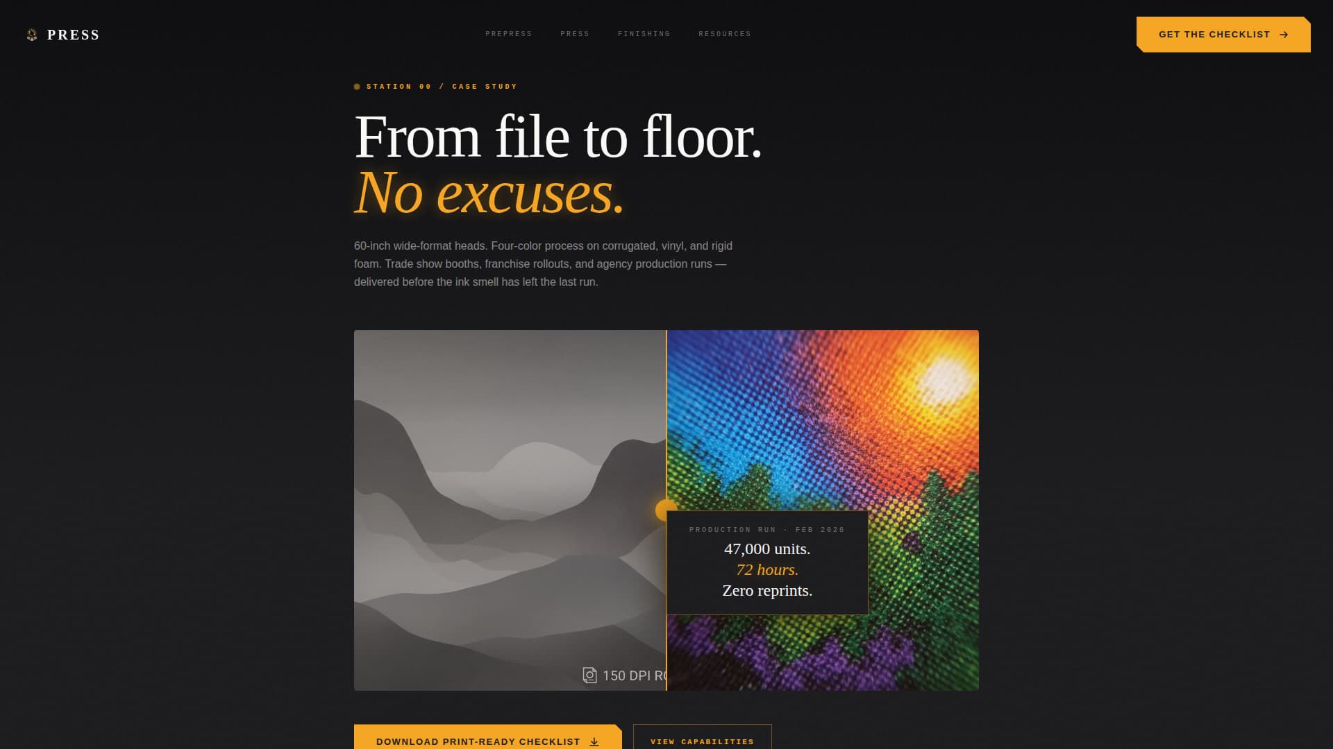 Press - Precision Commercial Landing Page Template