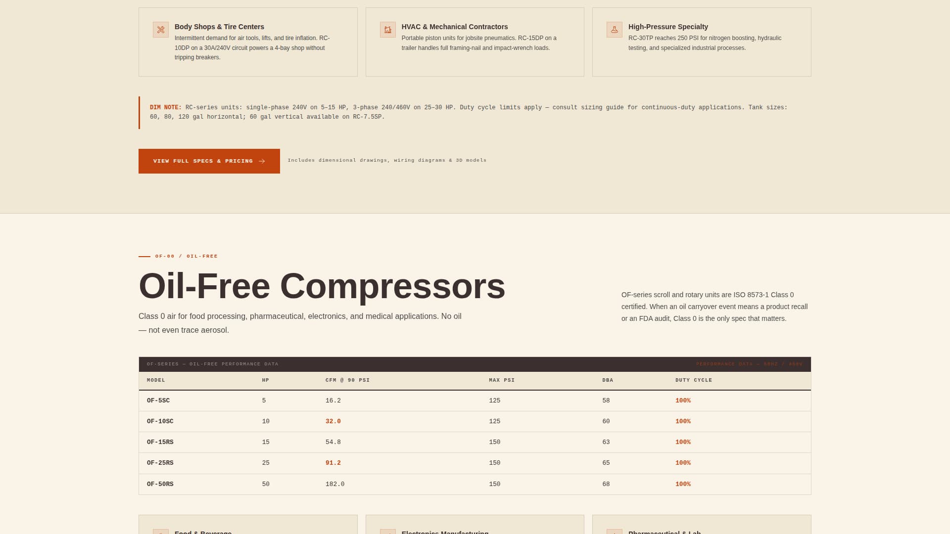 Bore - Industrial Compressor Landing Page Template