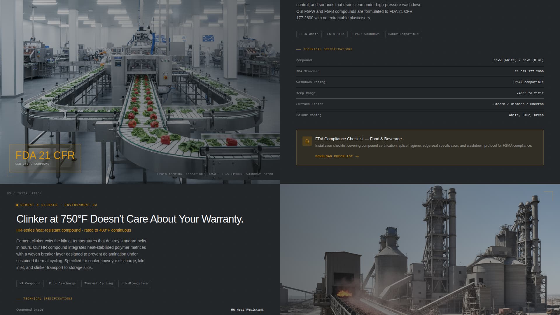 Beltworks - Precision Conveyor Landing Page Template