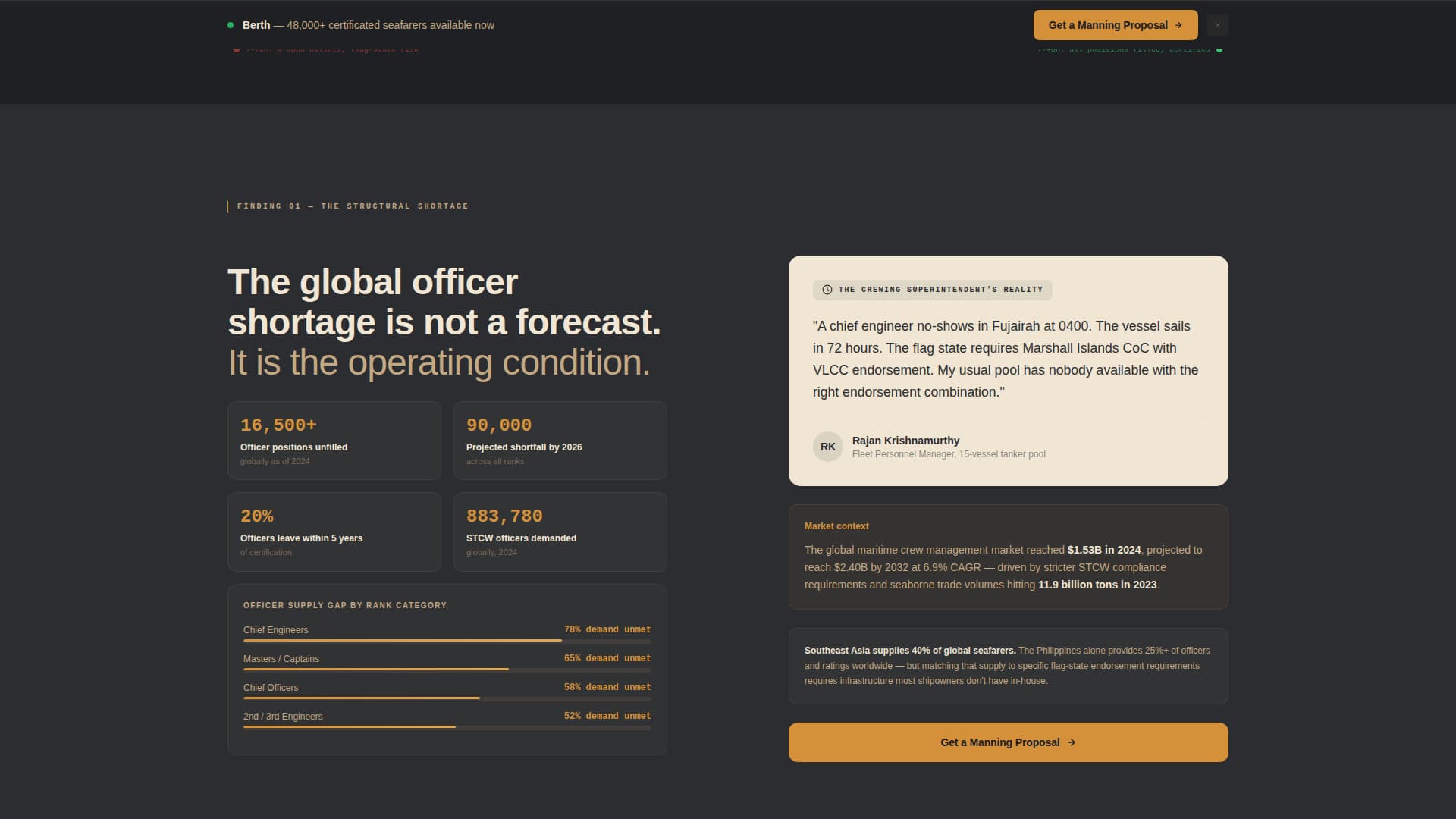 Berth - Precision Maritime Landing Page Template