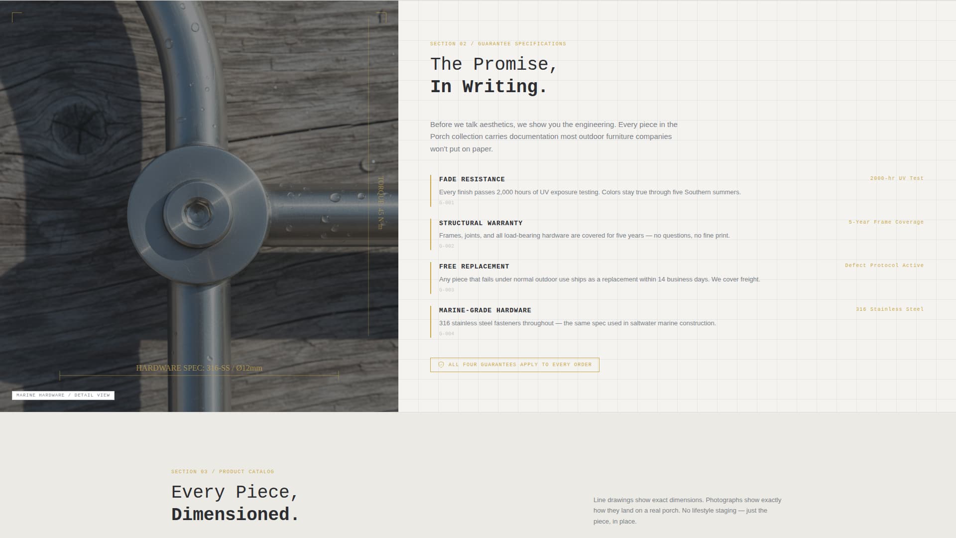 Porch - Guaranteed Outdoor Landing Page Template