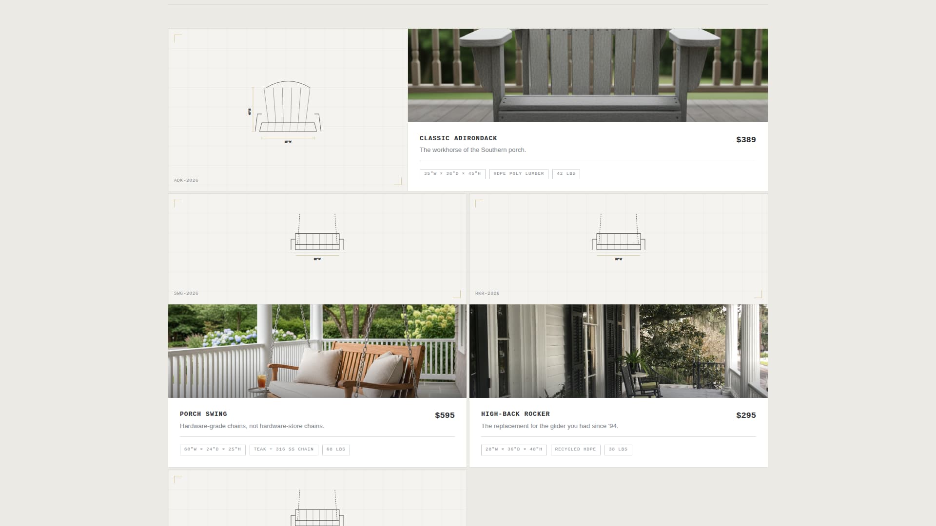 Porch - Guaranteed Outdoor Landing Page Template